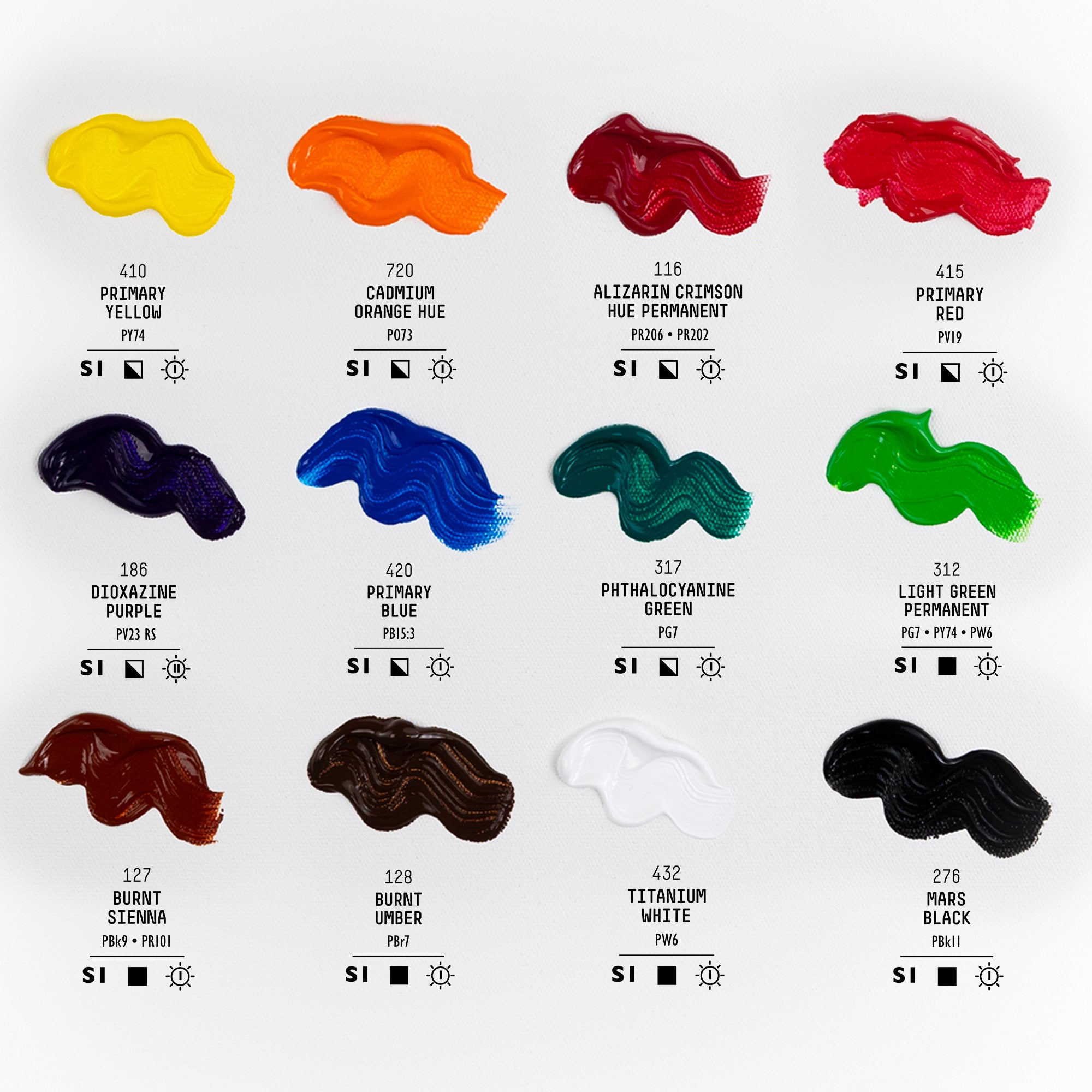 Liquitex BASICS Acrylic Set of 12 x 118ml Tubes