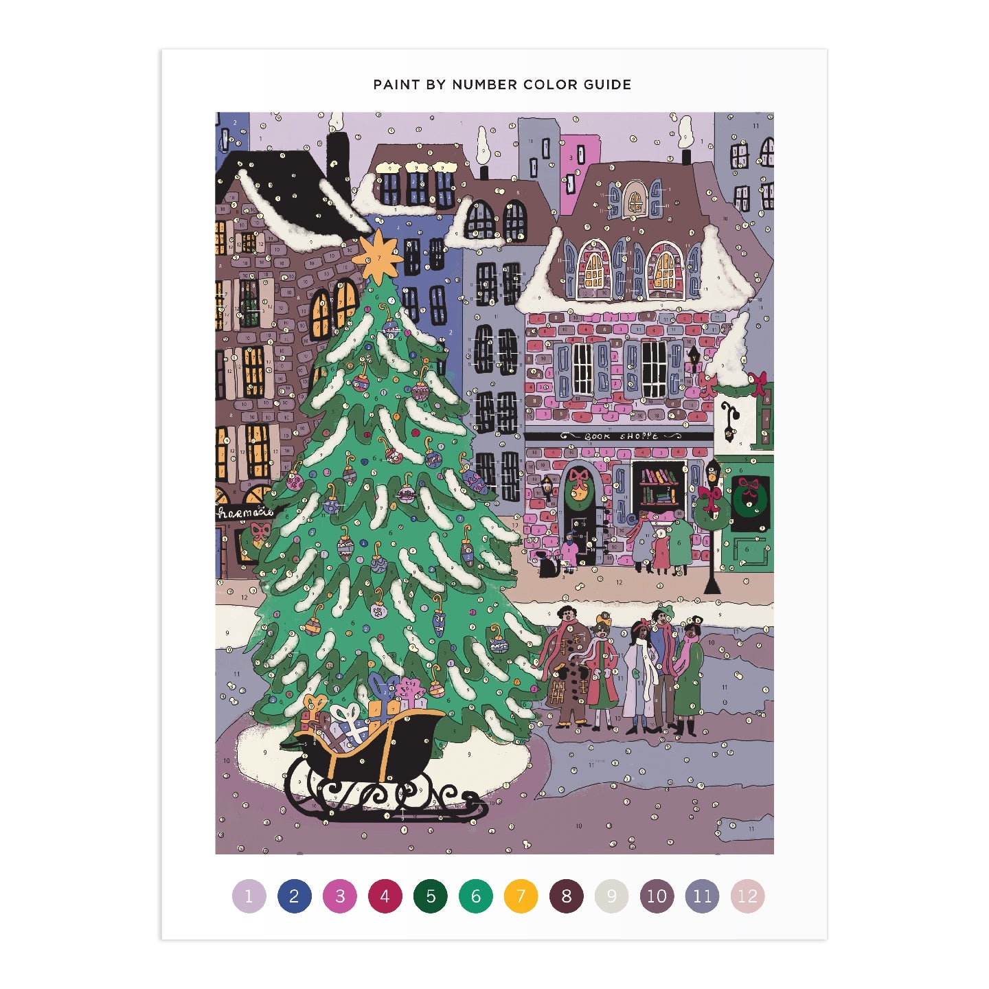 Joy Laforme Christmas Square Paint-by-Number Kit
