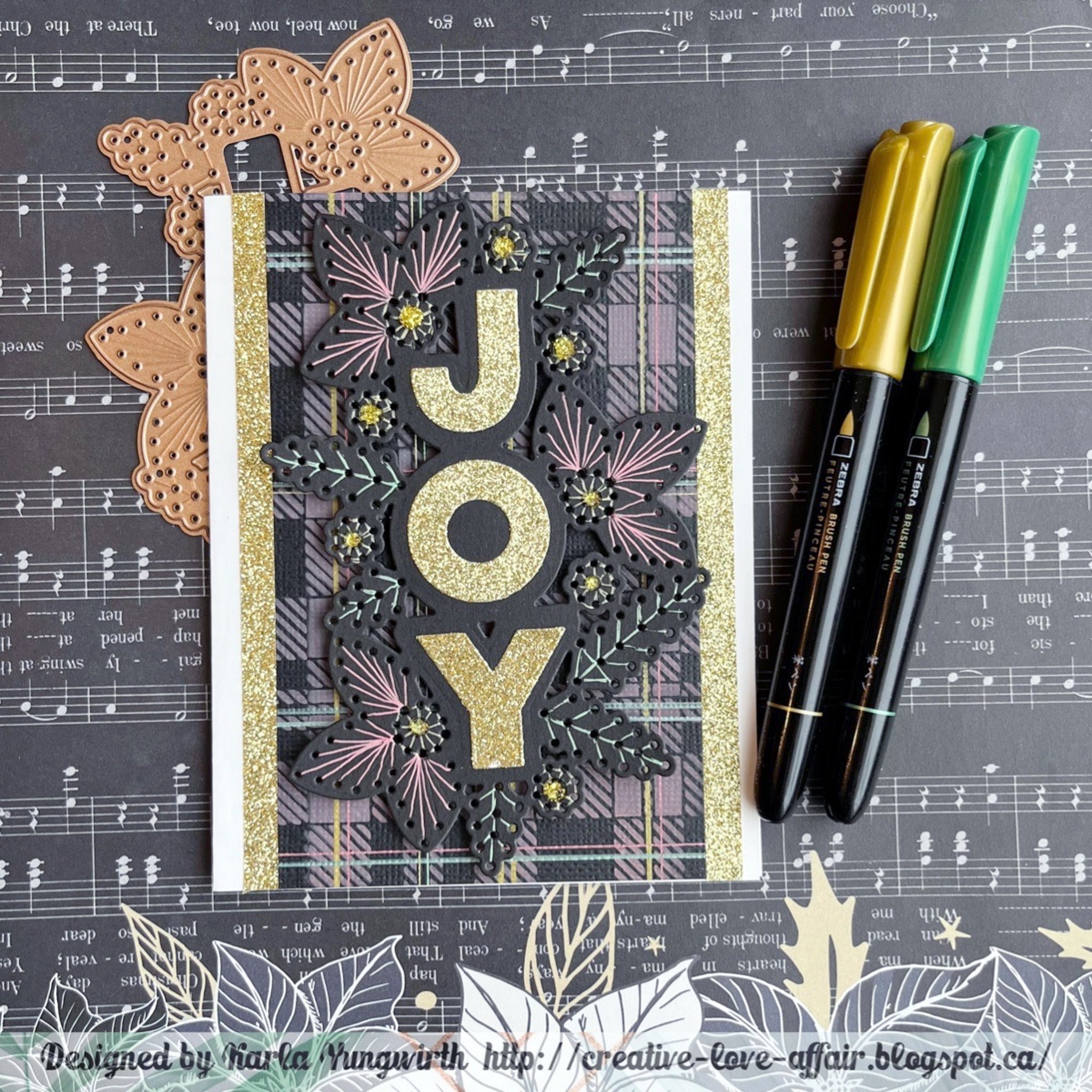 Zebra Metallic Brush Pens