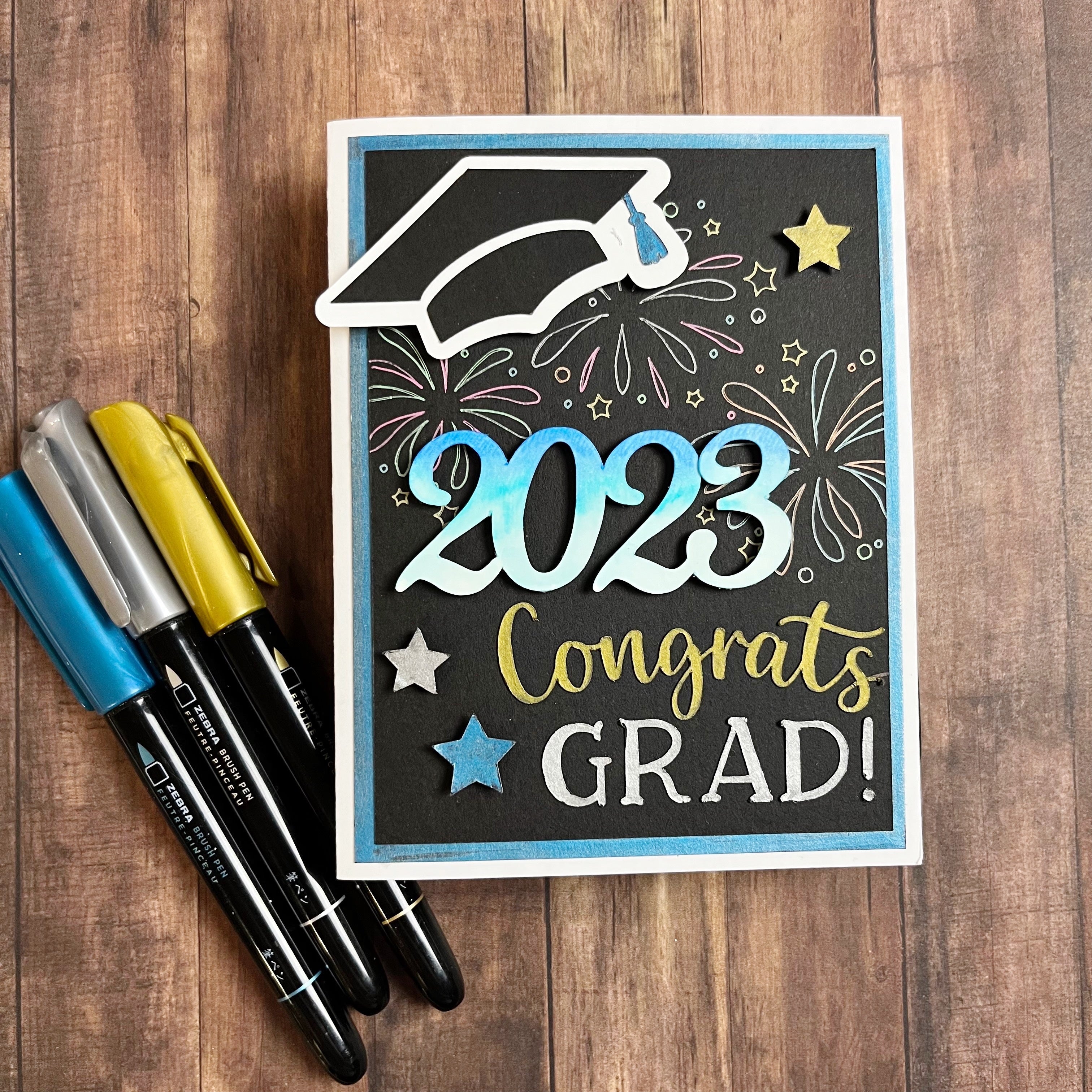 Zebra Metallic Brush Pens