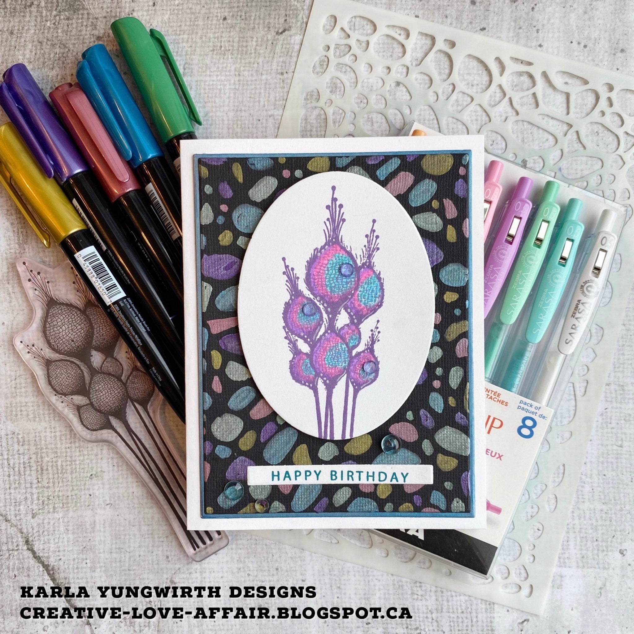 Zebra Metallic Brush Pens