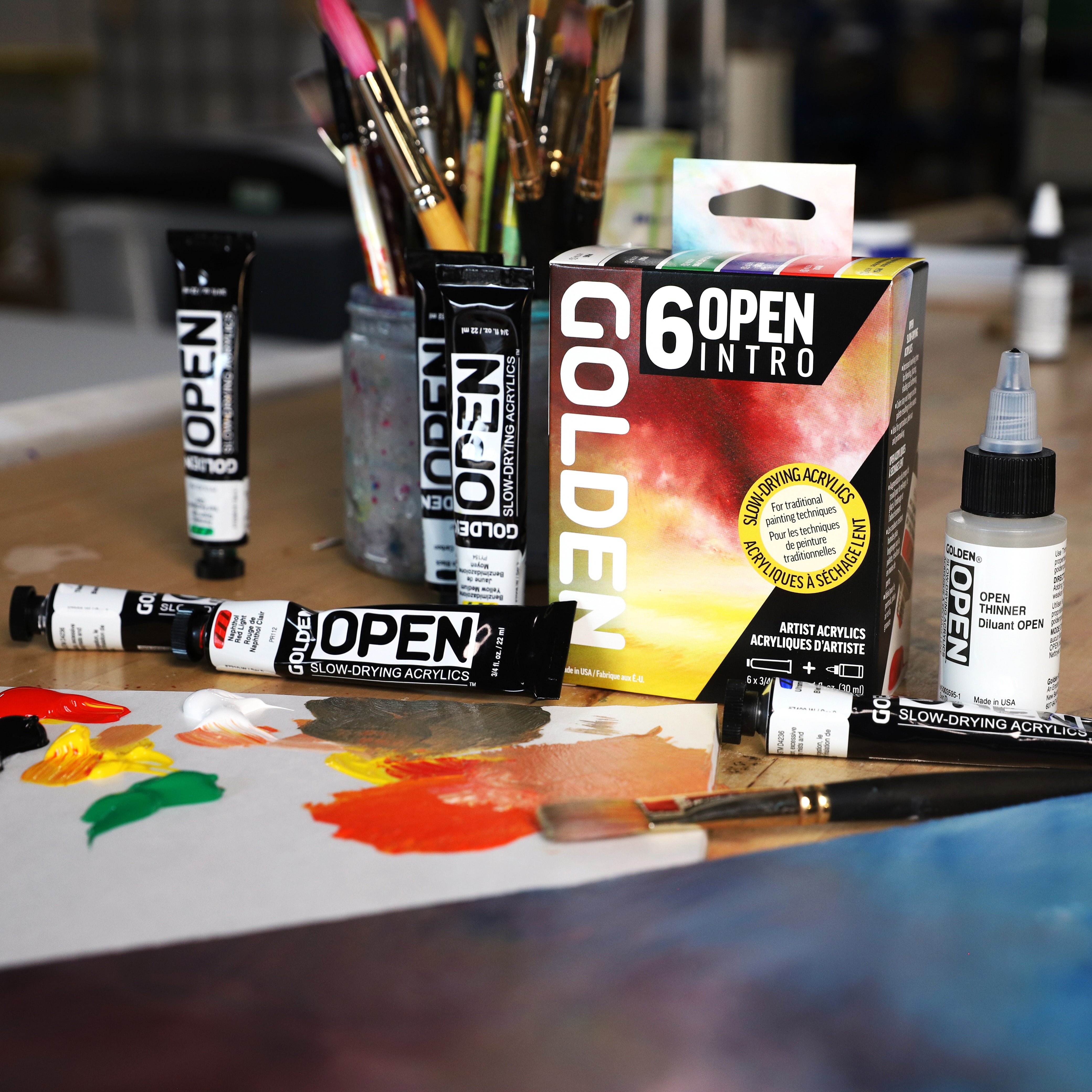 GOLDEN OPEN Acrylics Intro Set