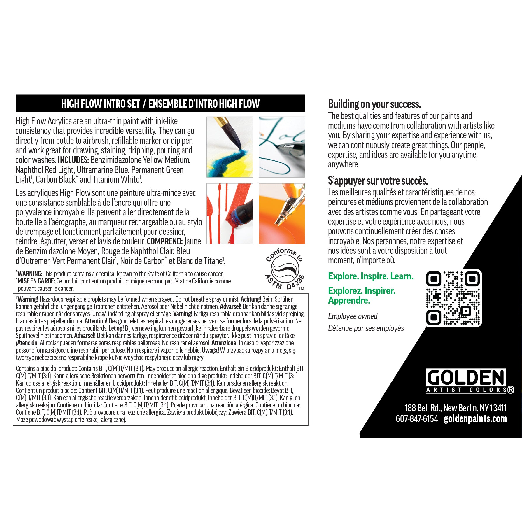 GOLDEN High Flow Acrylics Intro Set