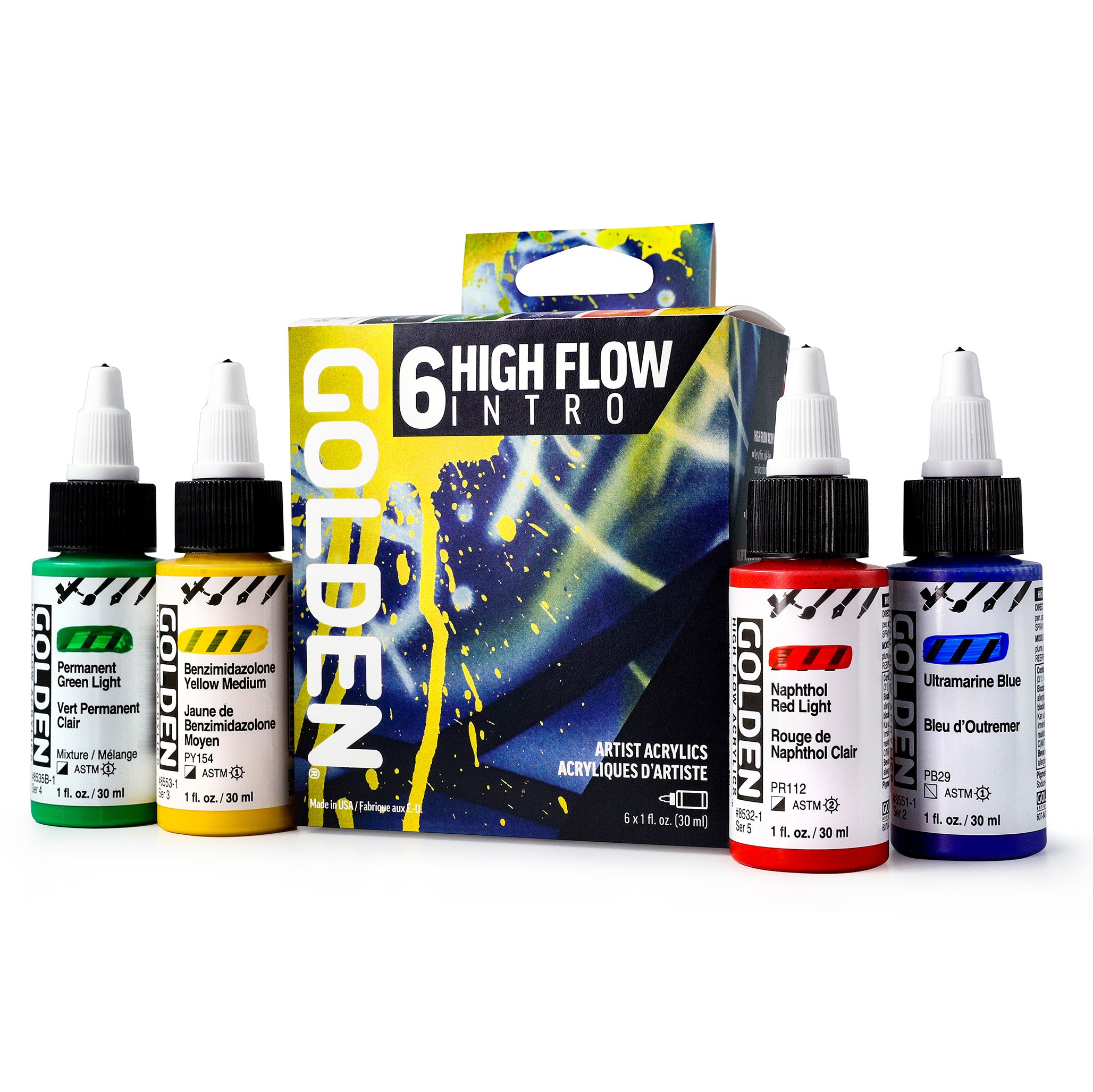GOLDEN High Flow Acrylics Intro Set