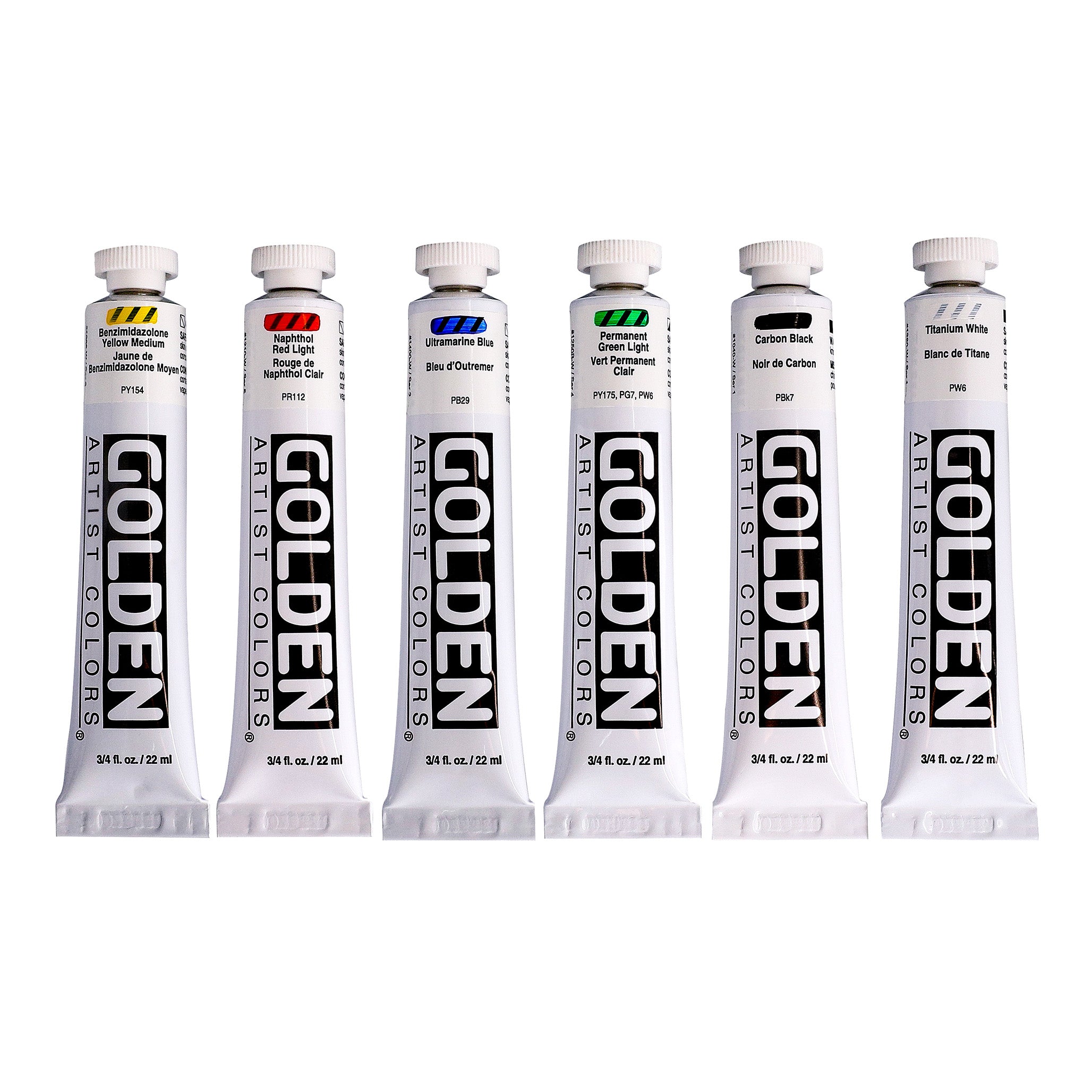 GOLDEN Heavy Body Acrylics Intro Set of 6