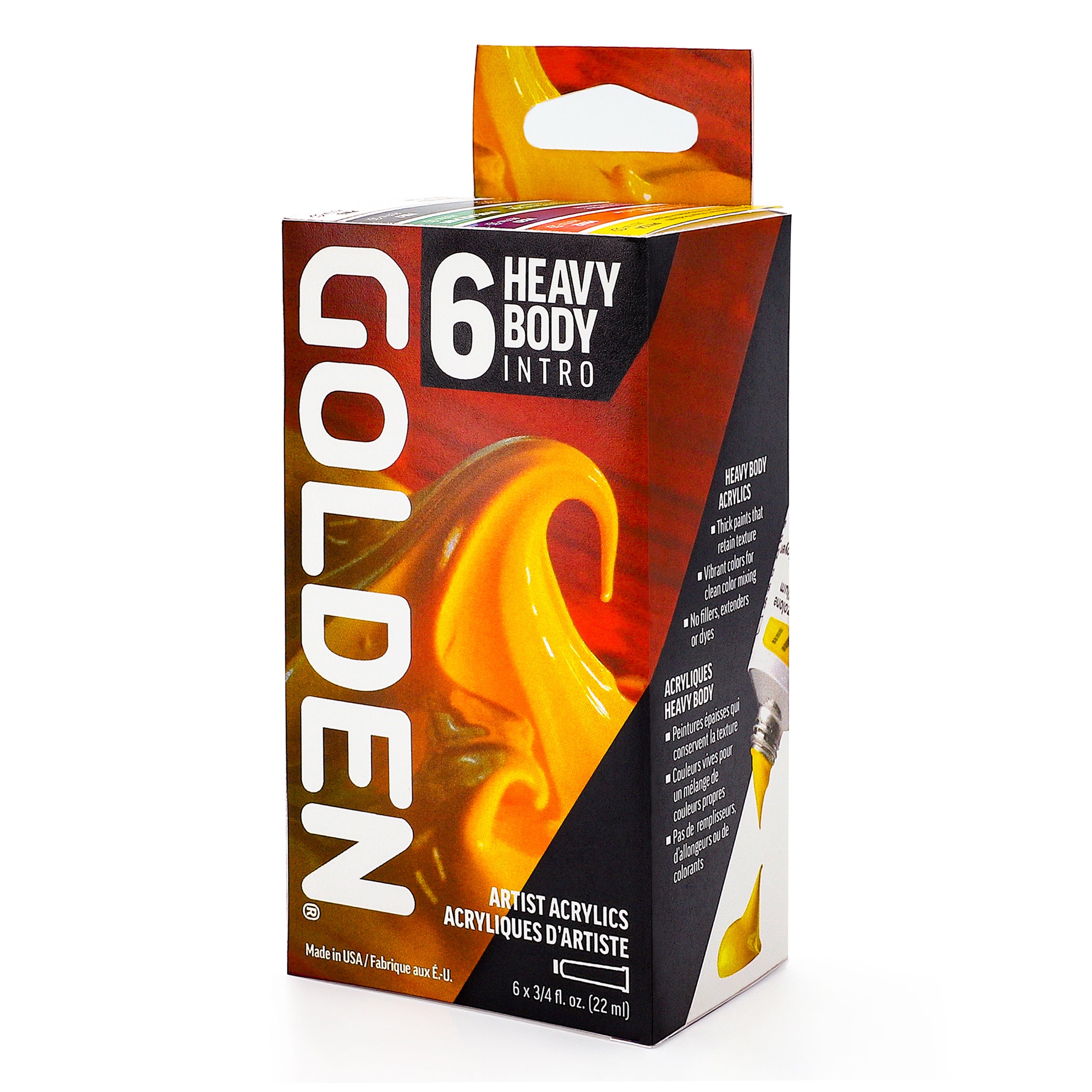GOLDEN Heavy Body Acrylics Intro Set of 6