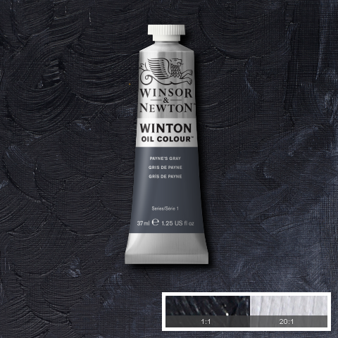Winton Oil Colours - Black or Grey or Blue