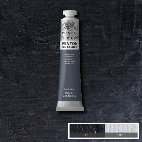 Winton Oil Colours - Black or Grey or Blue