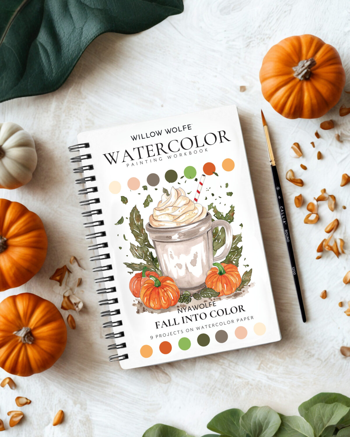Willow Wolfe Watercolor Workbook - Fall Into Color