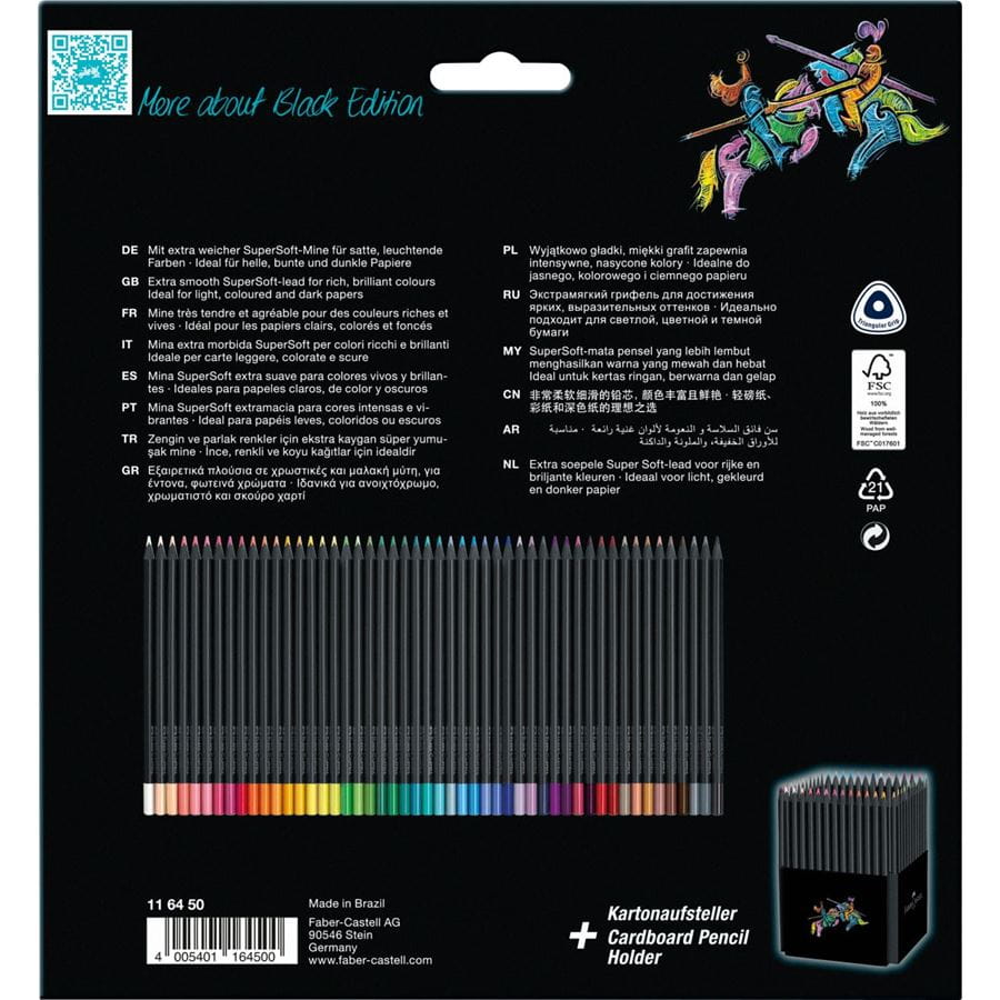 Faber-Castell Black Edition Colour Pencil Set of 50