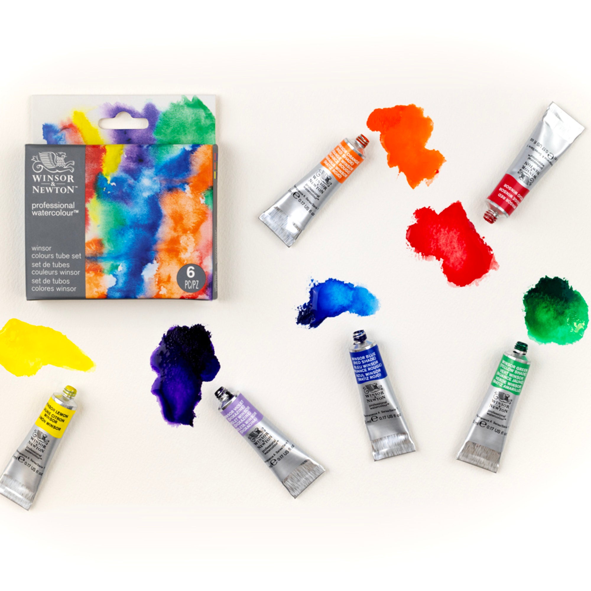 Winsor & Newton Professional Watercolour Set of 6 Winsor Colour Tubes