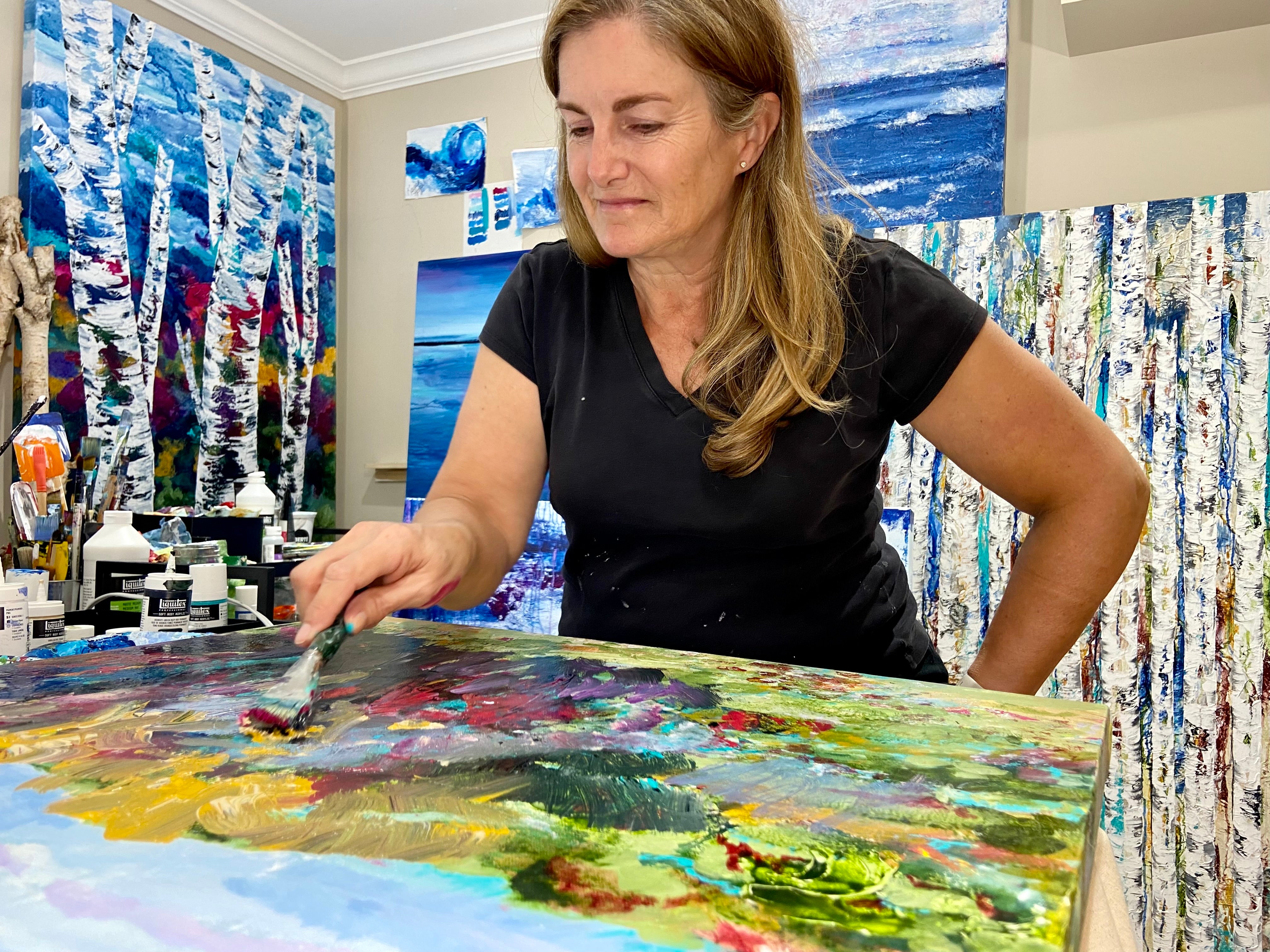 Abstract Landscapes in Liquitex Bio-Based Acrylic with Kareen Hague