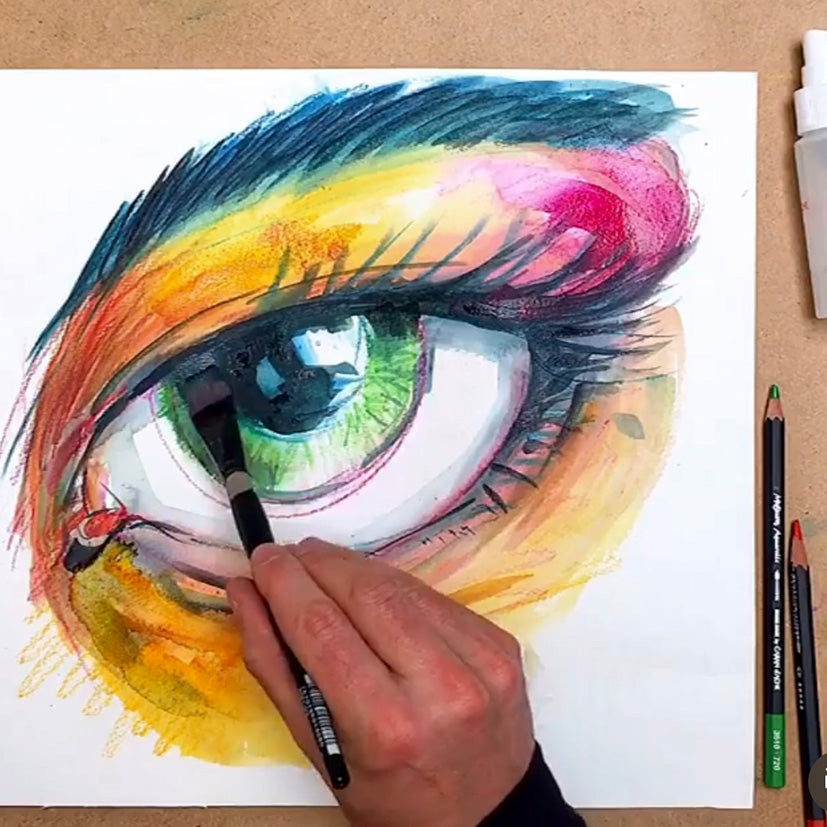 Caran d’Ache Watersoluble Materials with Adrian Weber