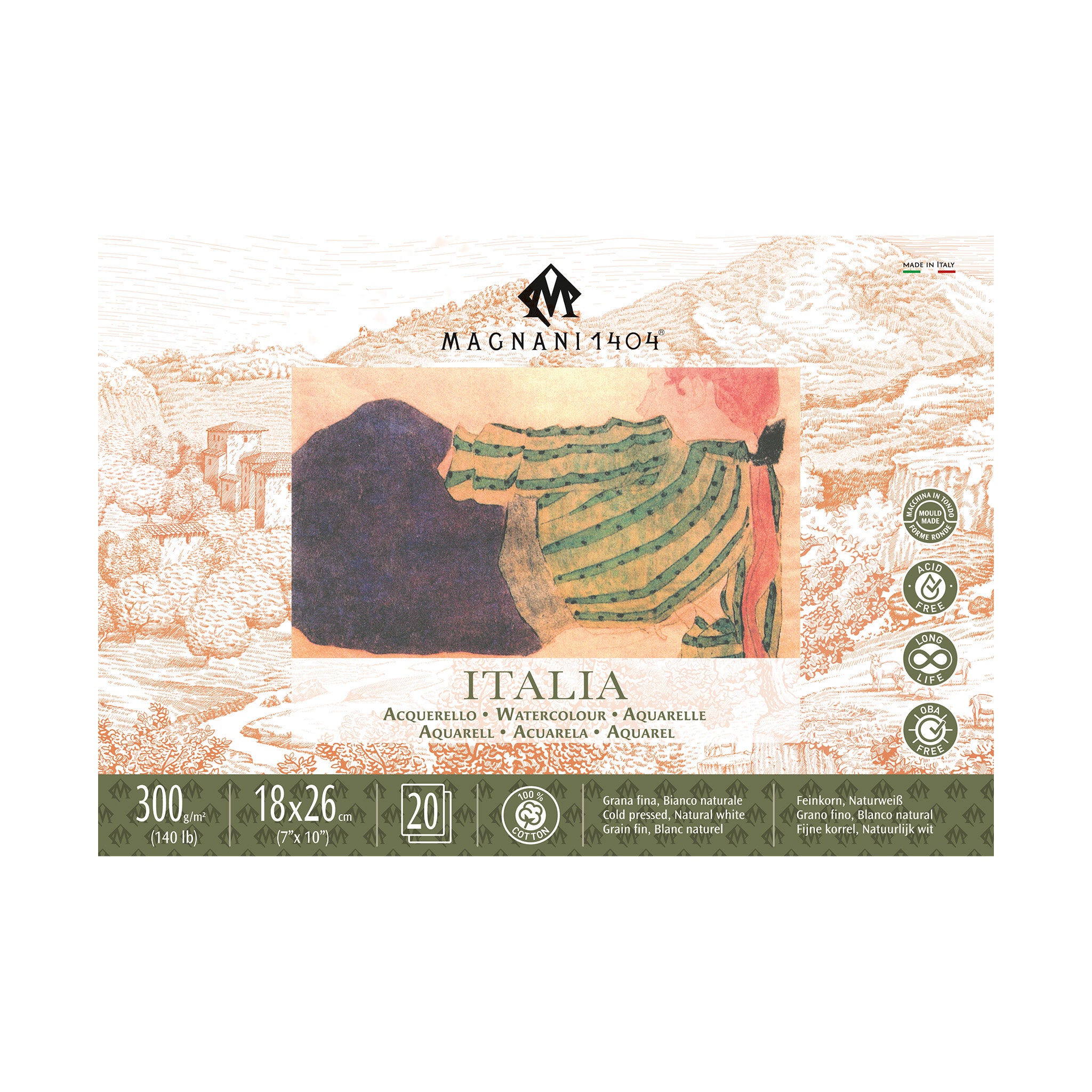 Magnani Italia Watercolour Blocks Cold Pressed - 300gsm