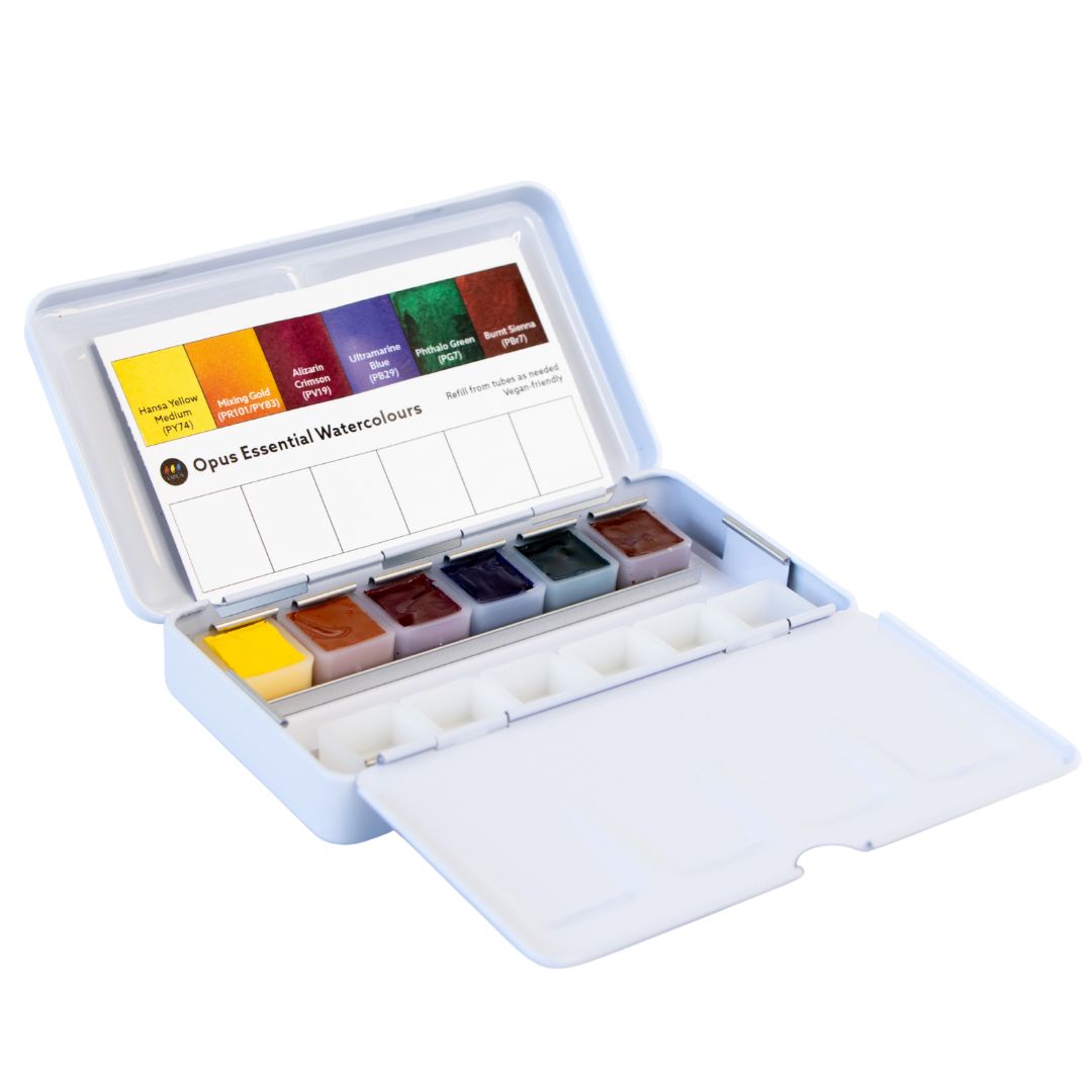 Opus Essential Watercolours Mini 2025 Tin Set of 6