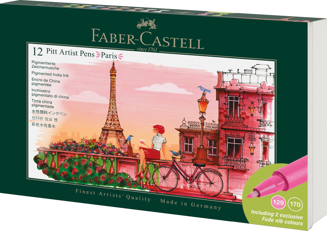 Faber-Castell Pitt Artist Pen City Set of 12 Paris
