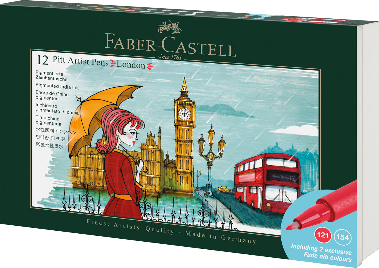 Faber-Castell Pitt Artist Pen City Set of 12 London