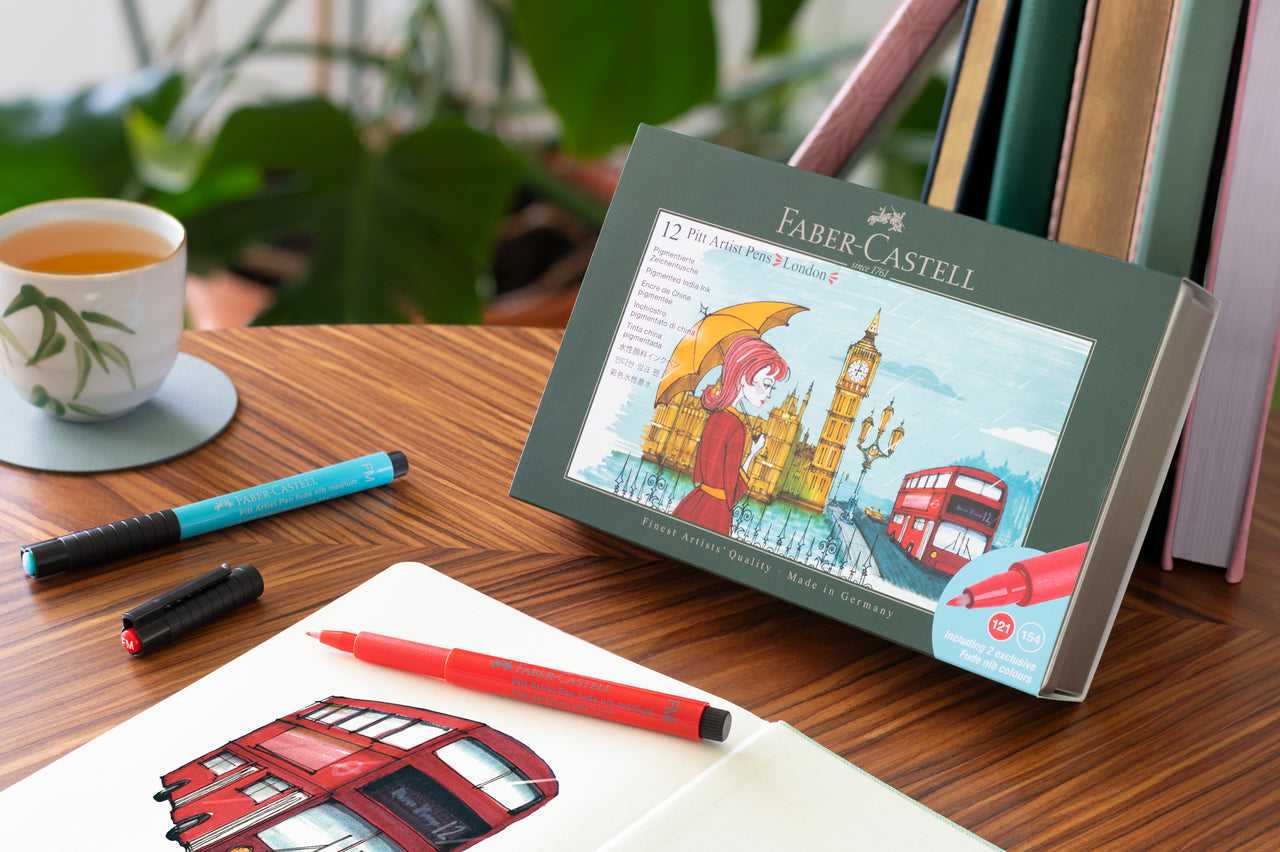 Faber-Castell Pitt Artist Pen City Set of 12 London