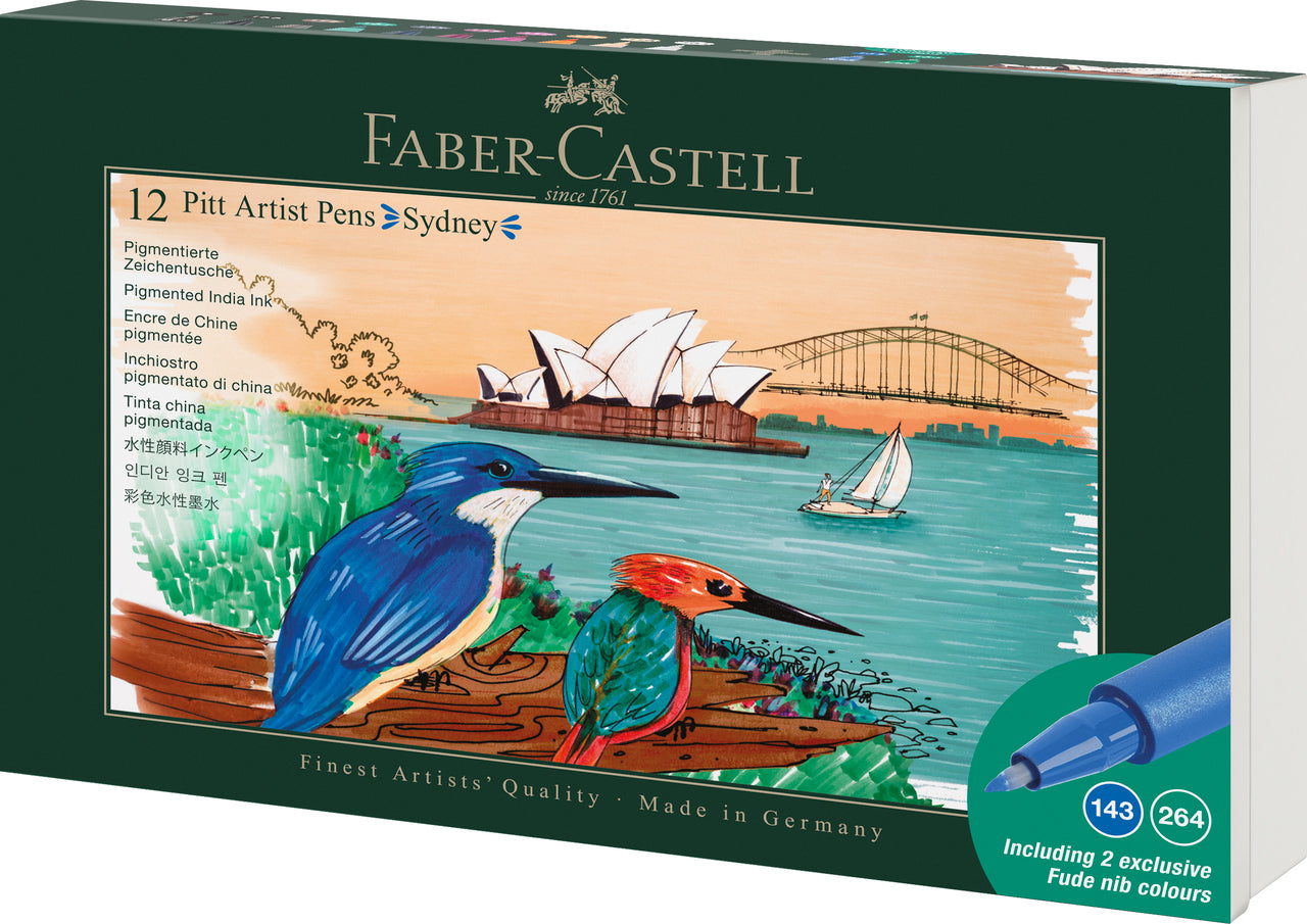 Faber-Castell Pitt Artist Pen City Set of 12 Sydney