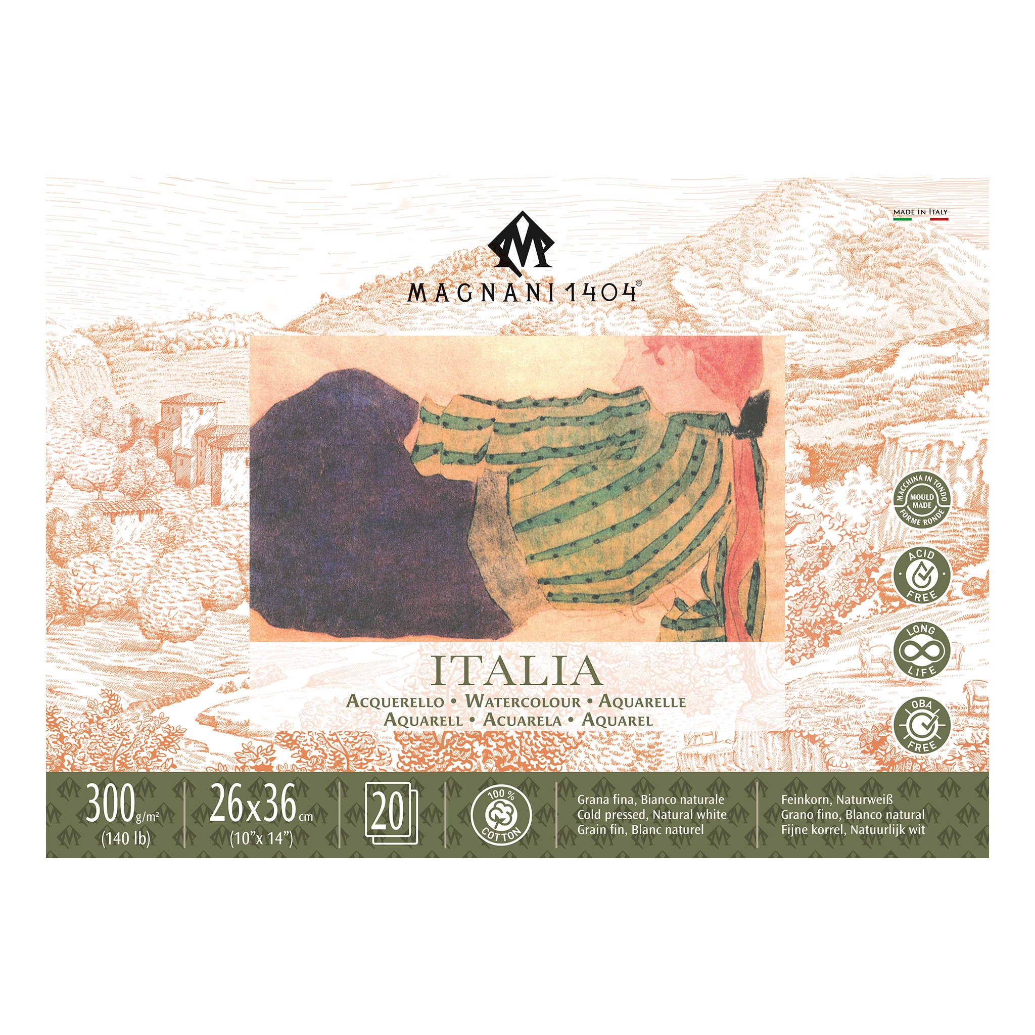 Magnani Italia Watercolour Blocks Cold Pressed - 300gsm