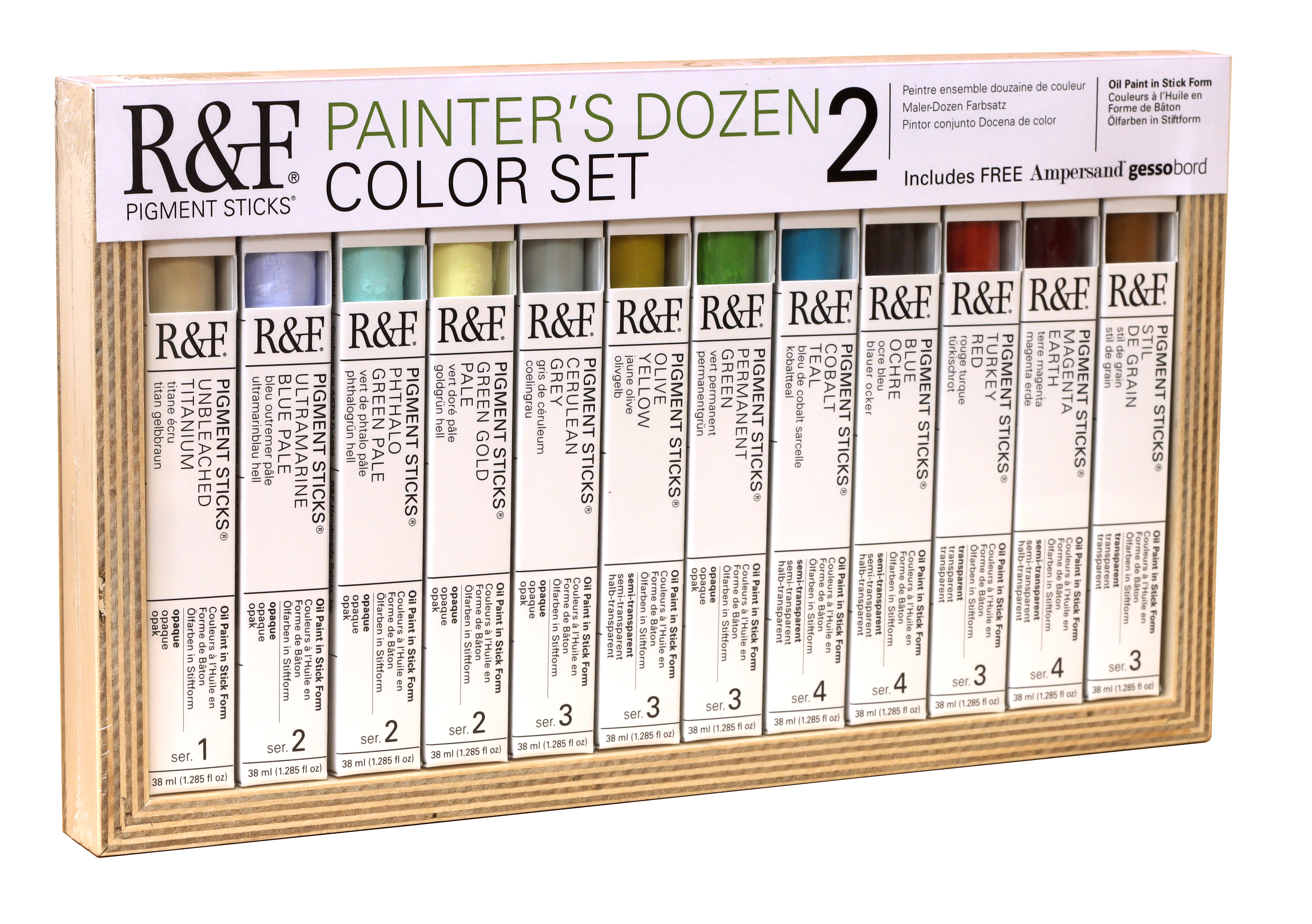 R&F Pigment Sticks Painter's Dozen Set #2