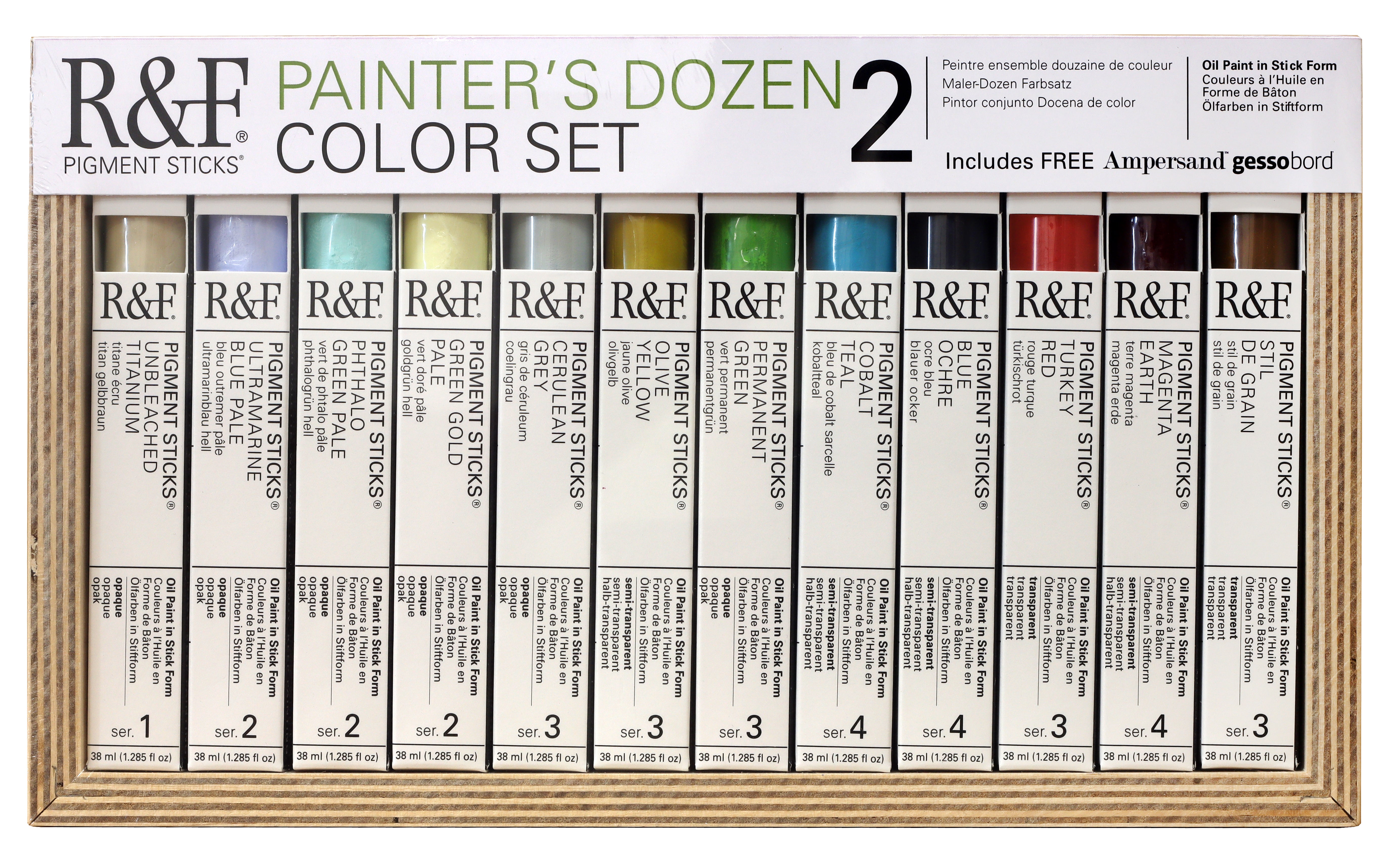 R&F Pigment Sticks Painter's Dozen Set #2