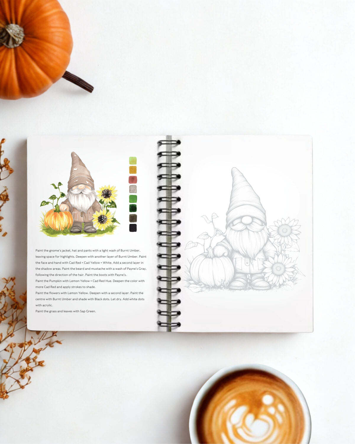 Willow Wolfe Watercolor Workbook - Fall Into Color