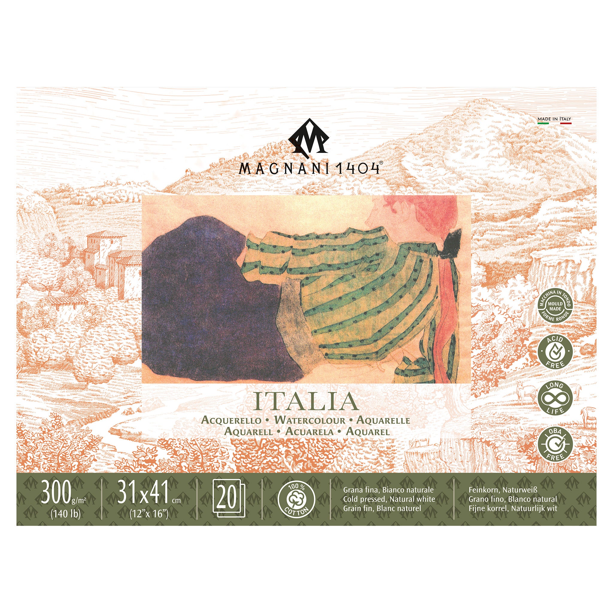 Magnani Italia Watercolour Blocks Cold Pressed - 300gsm
