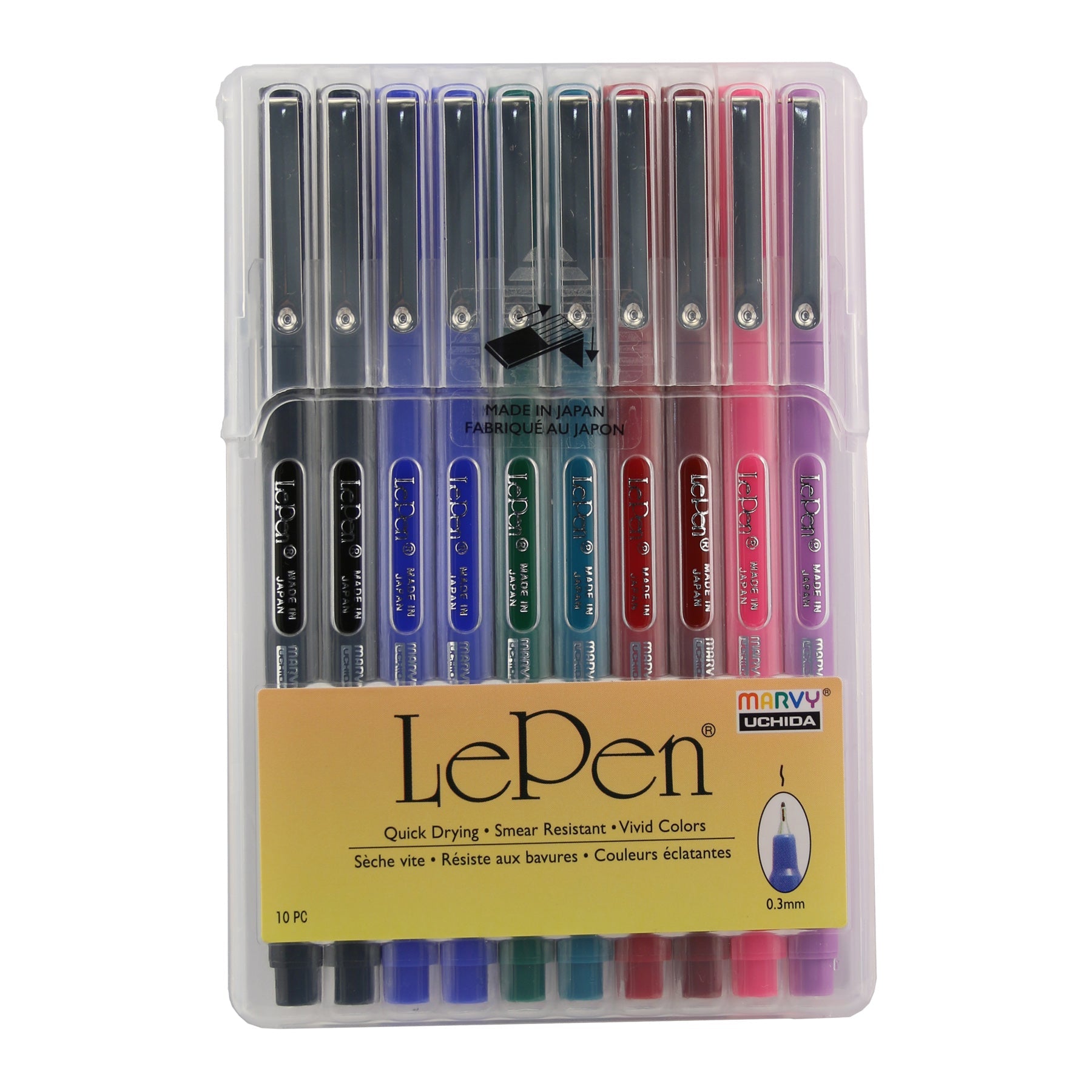 Marvy Uchida Le Pen 0.3mm Basic Set of 10