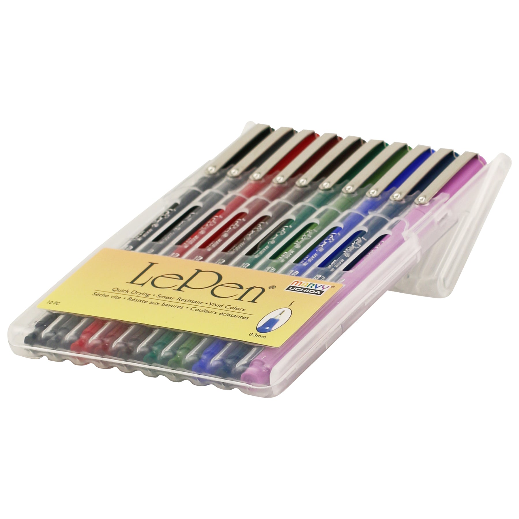 Marvy Uchida Le Pen 0.3mm Dark Colour Set of 10