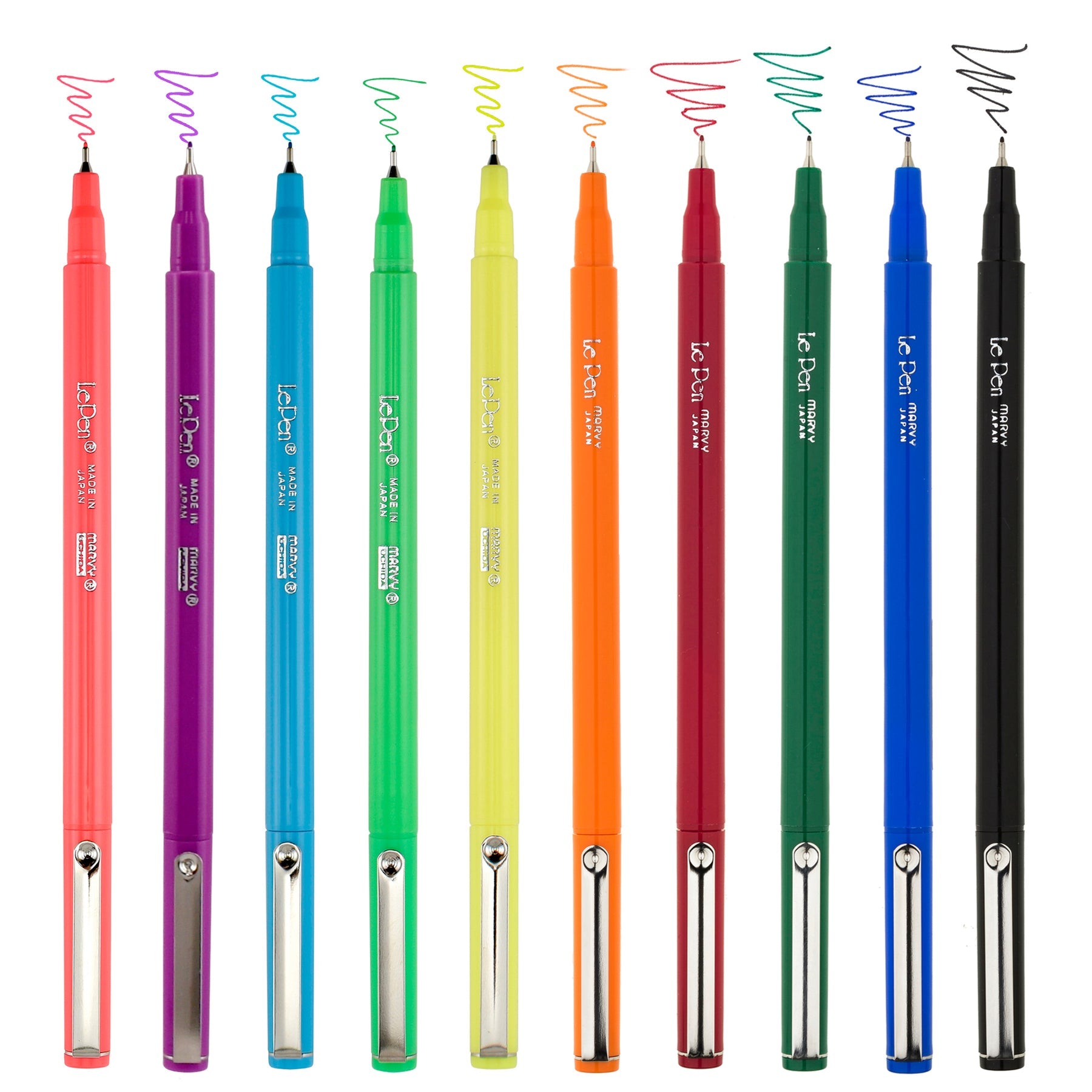 Marvy Uchida Le Pen 0.3mm Neon Set of 10