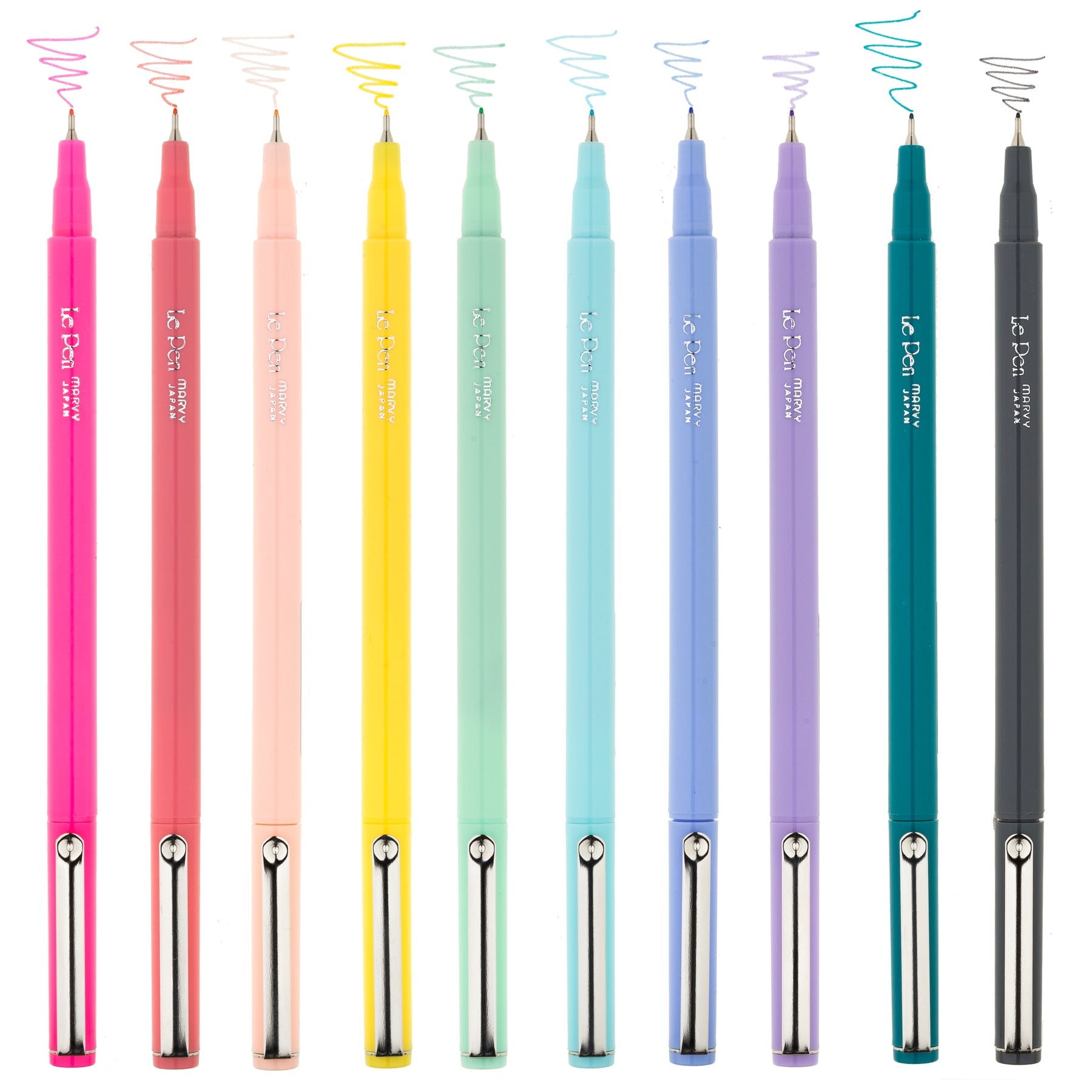 Marvy Uchida Le Pen 0.3mm Pastel Set of 10