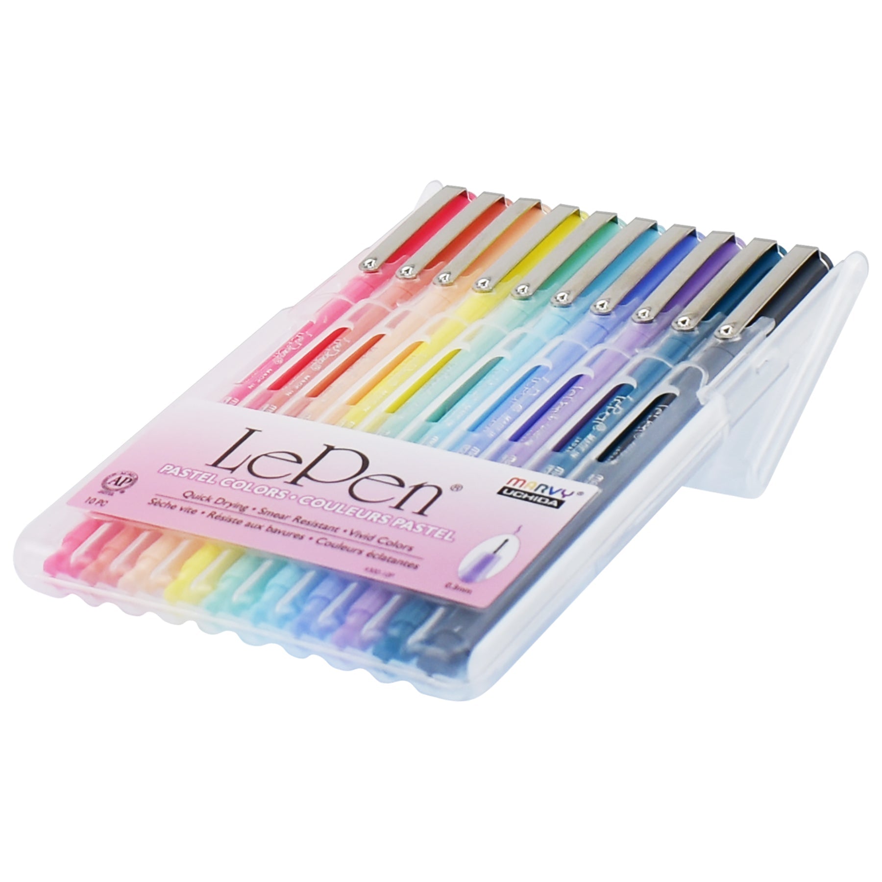 Marvy Uchida Le Pen 0.3mm Pastel Set of 10