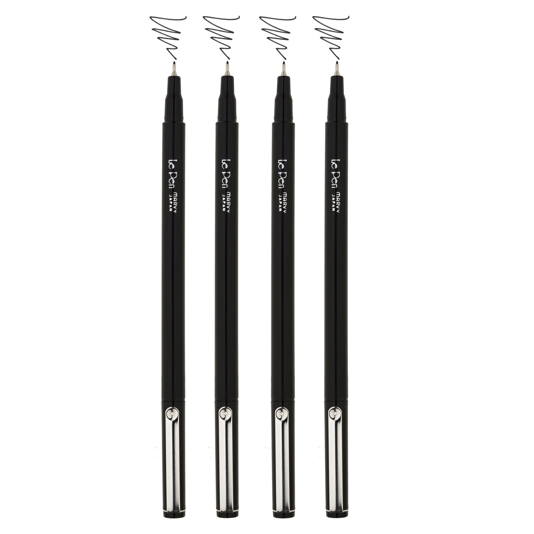 Marvy Uchida Le Pen 0.3mm Black Set of 4