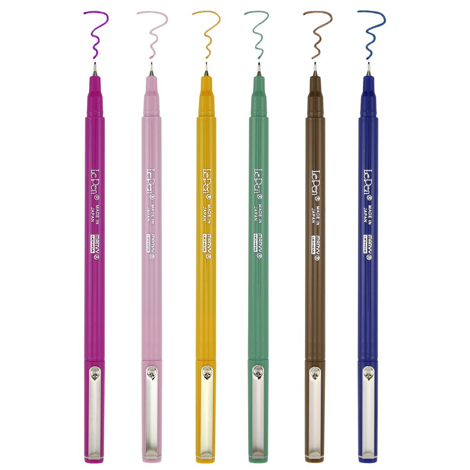Marvy Uchida Le Pen 0.3mm Retro Set of 6
