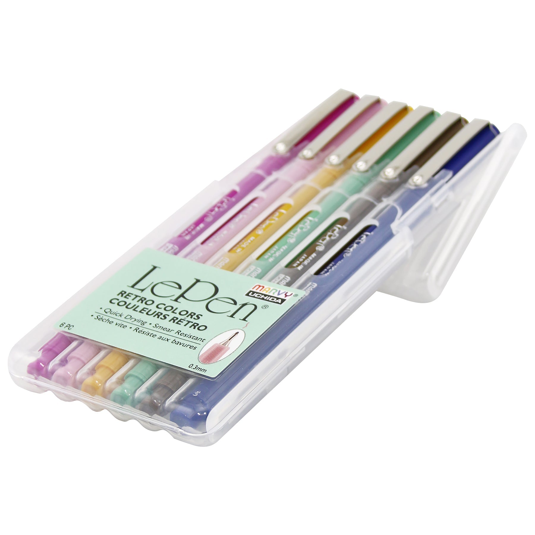 Marvy Uchida Le Pen 0.3mm Retro Set of 6