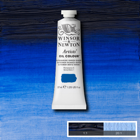 Winsor & Newton Artists' Oil Colours - Black or Grey or Blue
