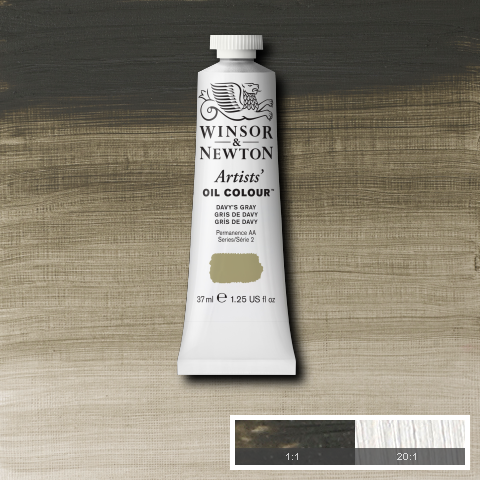 Winsor & Newton Artists' Oil Colours - Black or Grey or Blue