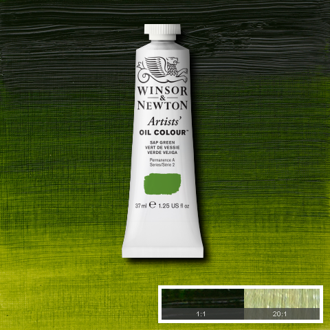 Winsor & Newton Artists' Oil Colours - Brown or Green