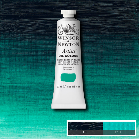 Winsor & Newton Artists' Oil Colours - Brown or Green
