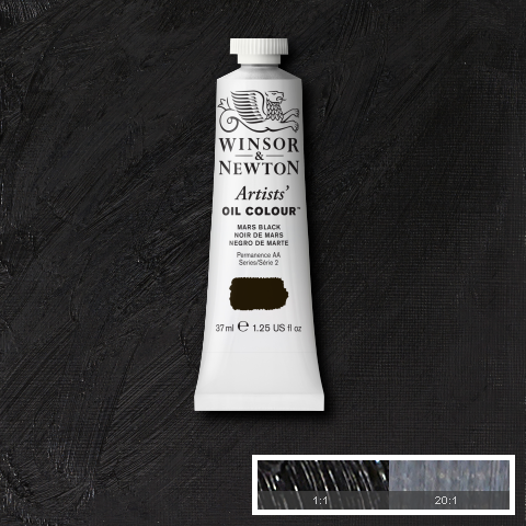 Winsor & Newton Artists' Oil Colours - Black or Grey or Blue