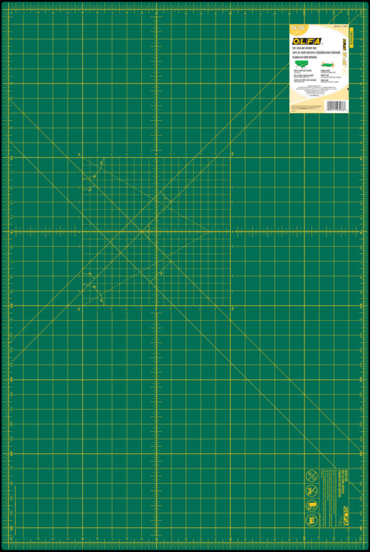 OLFA Double Sided Rotary Mat Green 24" x 36"