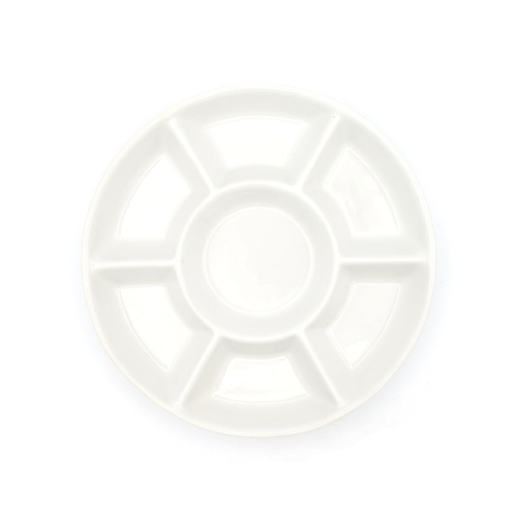 Ceramic Palette with a Plastic Lid - Round