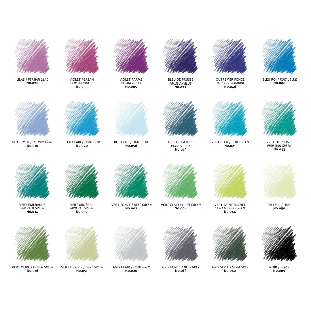 Conte Sketching Crayon Set Assorted Set of 48