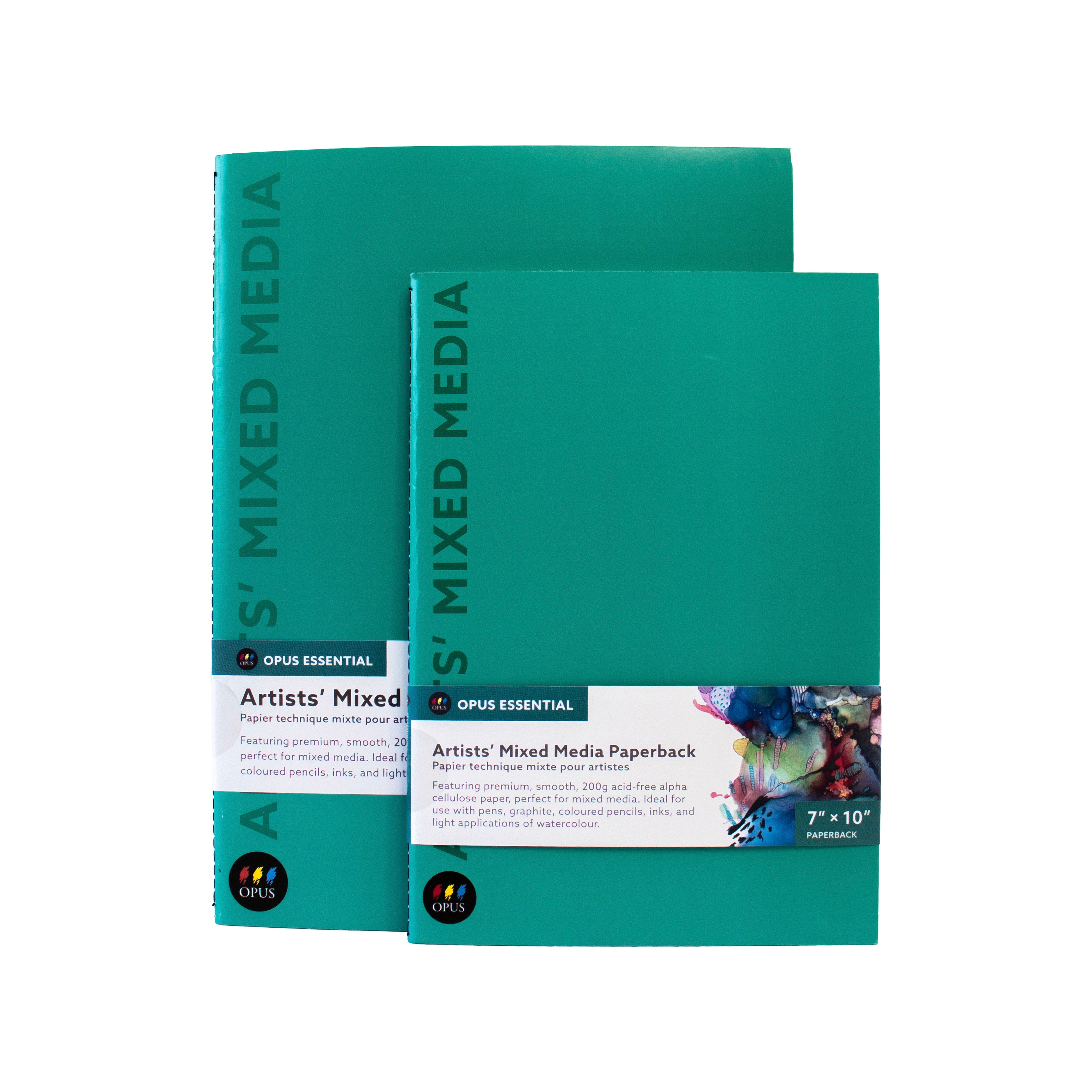 Opus Essential Artists' Mixed Media Paperback Book (Portrait) - 12" x 9"