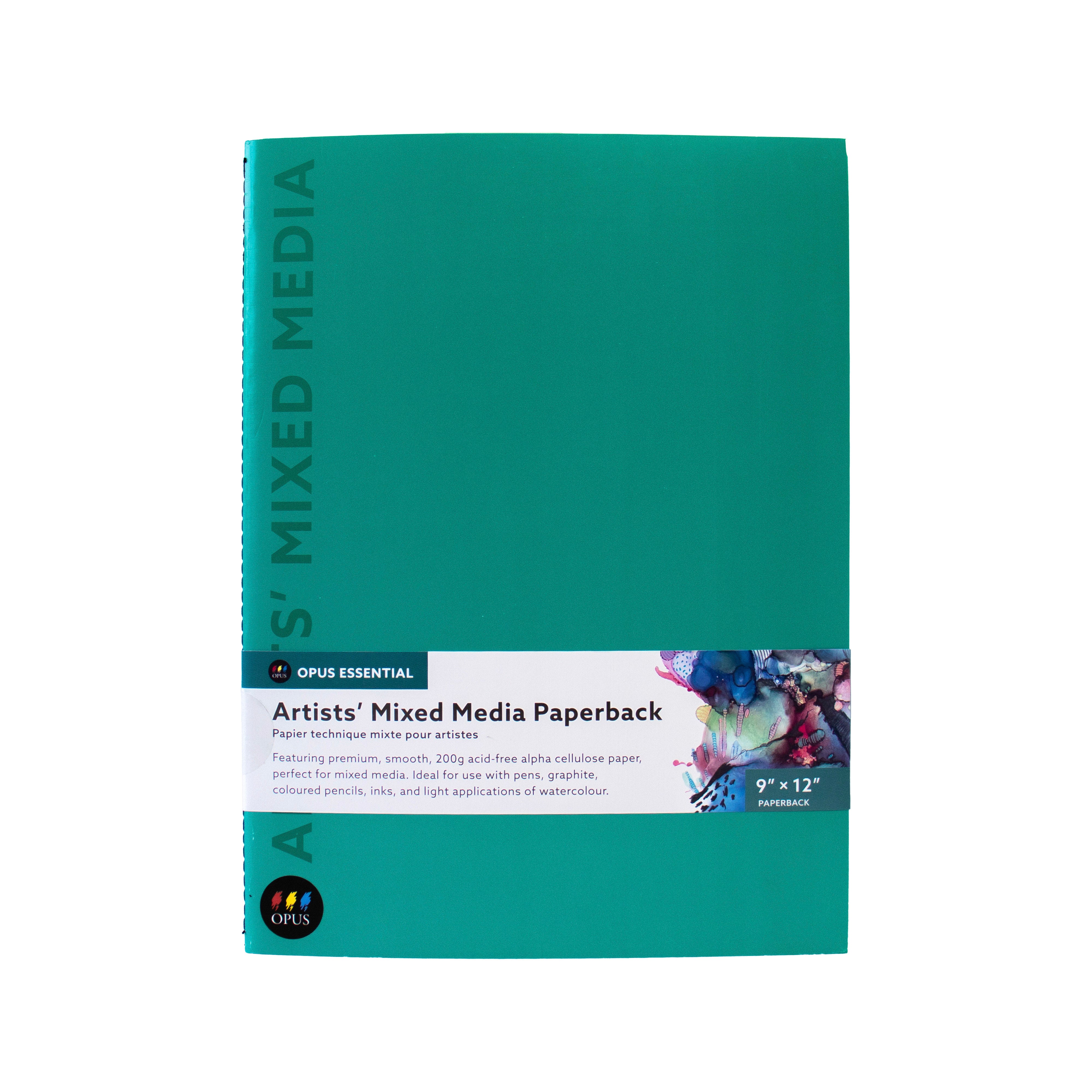 Opus Essential Artists' Mixed Media Paperback Book (Portrait) - 12" x 9"
