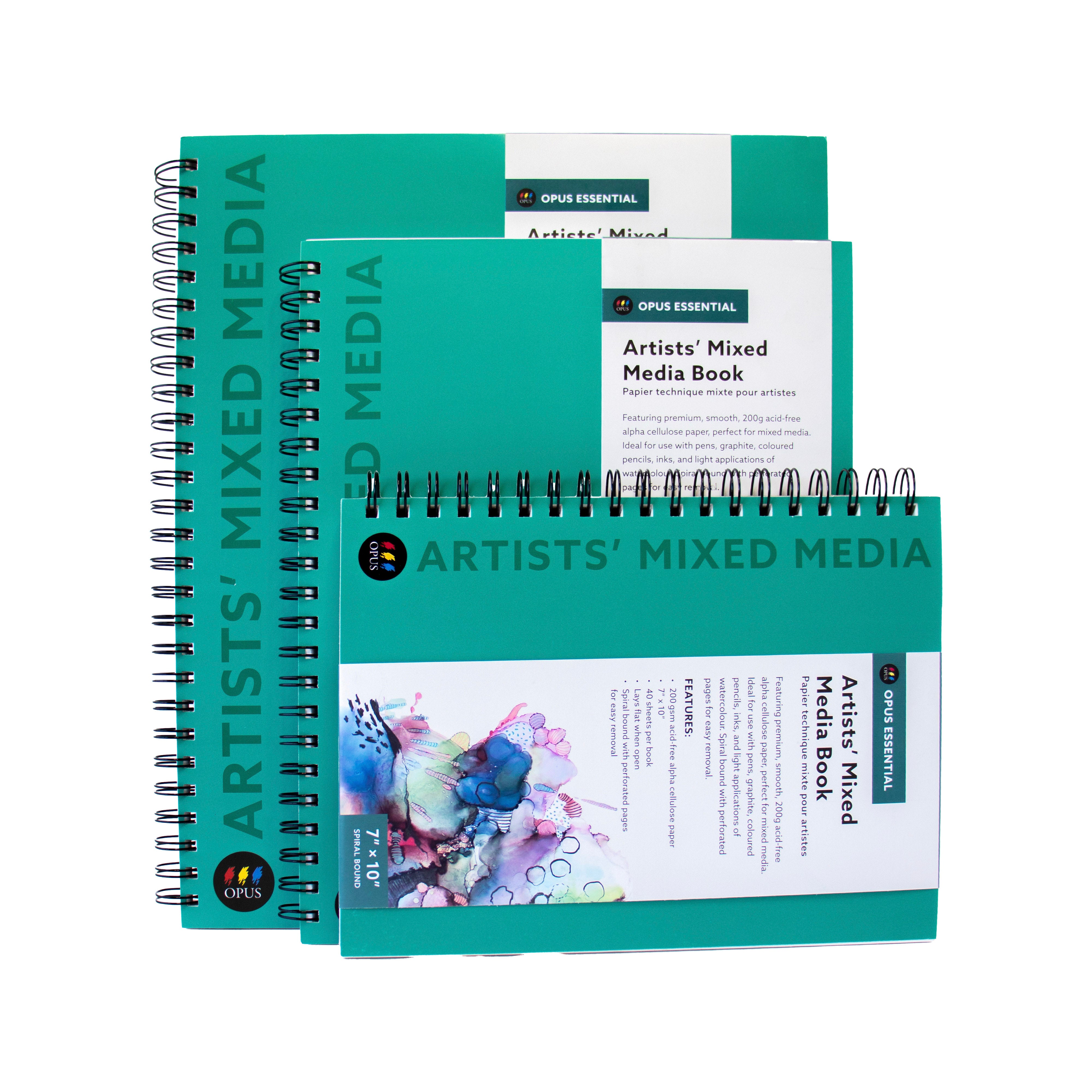 Opus Essential Artists' Mixed Media Wirebound Books
