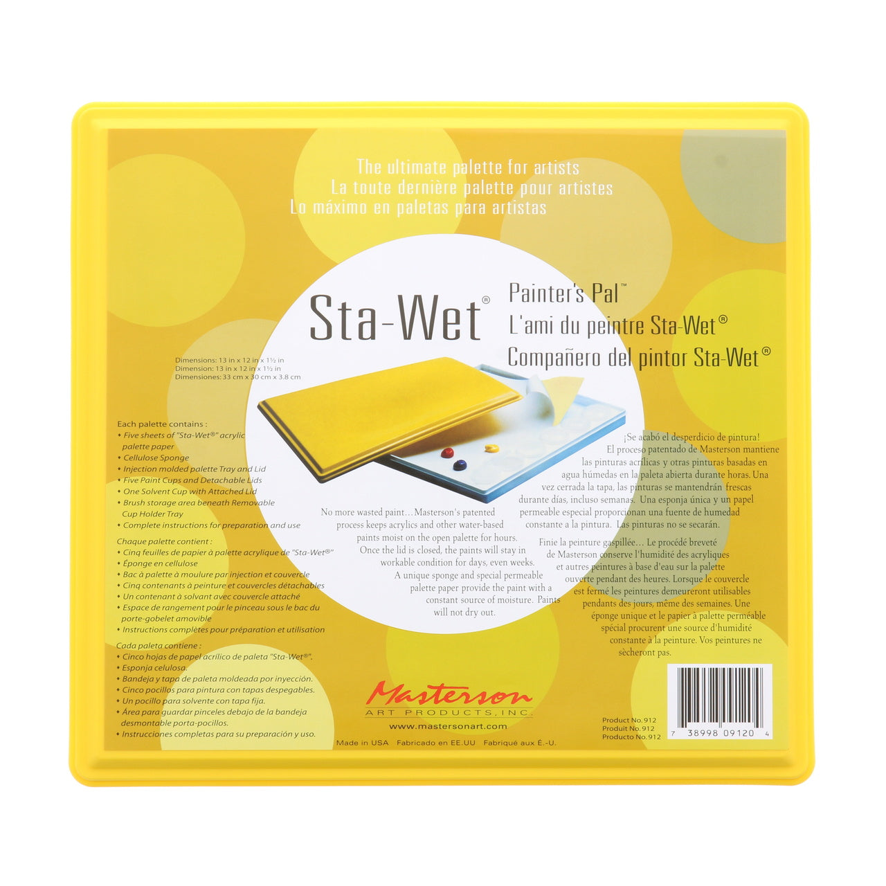 Masterson Sta-Wet Painter's Pal Palette