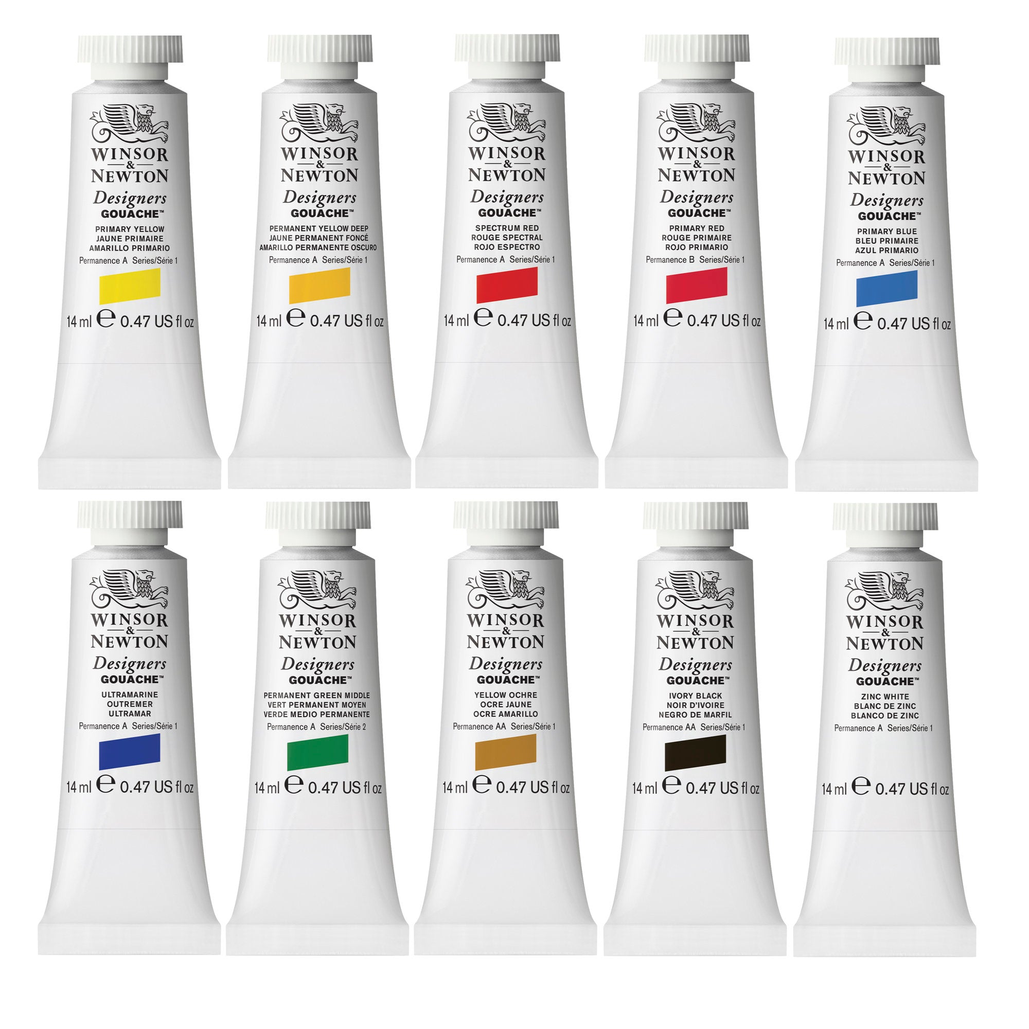 Winsor & Newton Designers Gouache Intro Set of 10