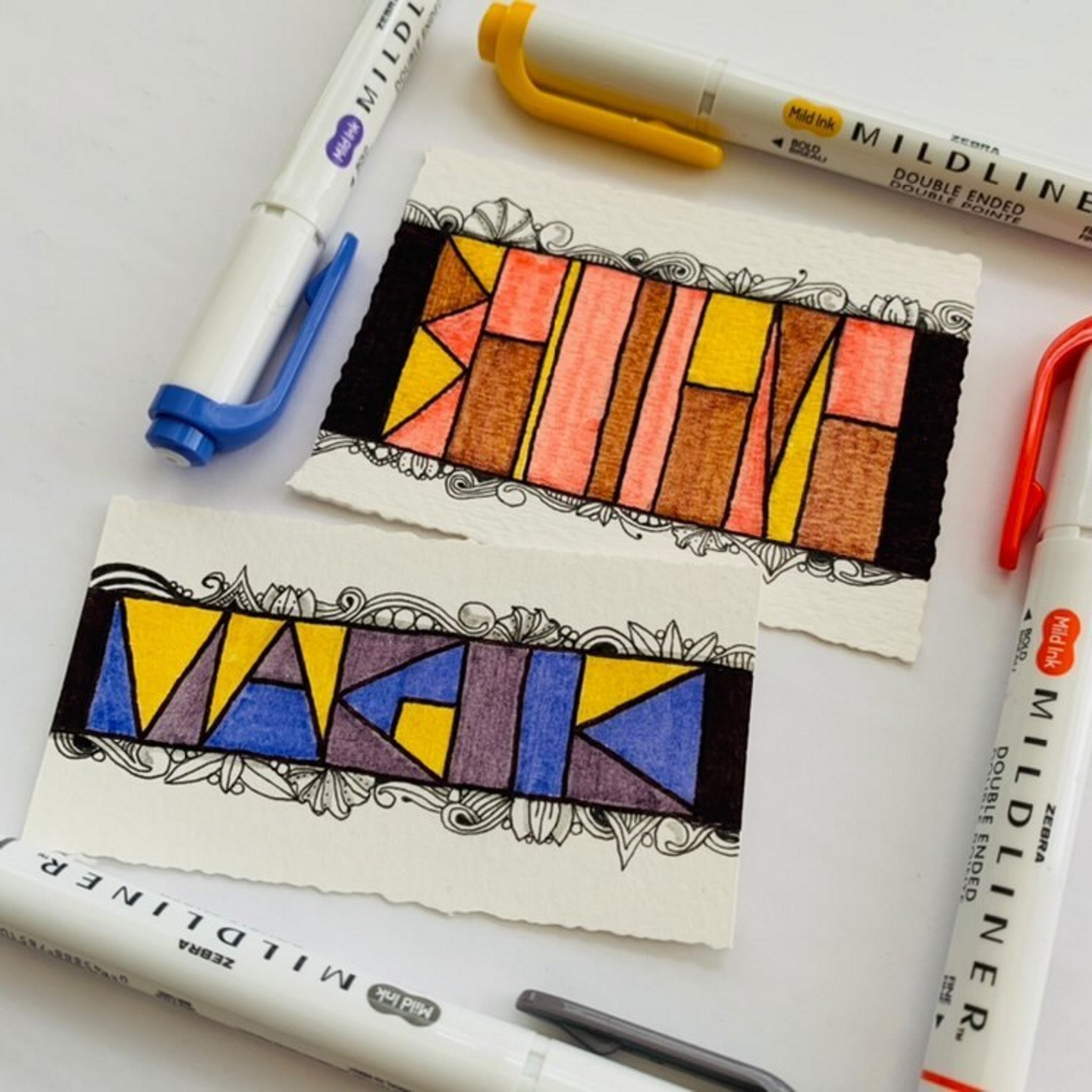 Zebra Mildliner Double Ended Highlighter Set of 5 - Refresh